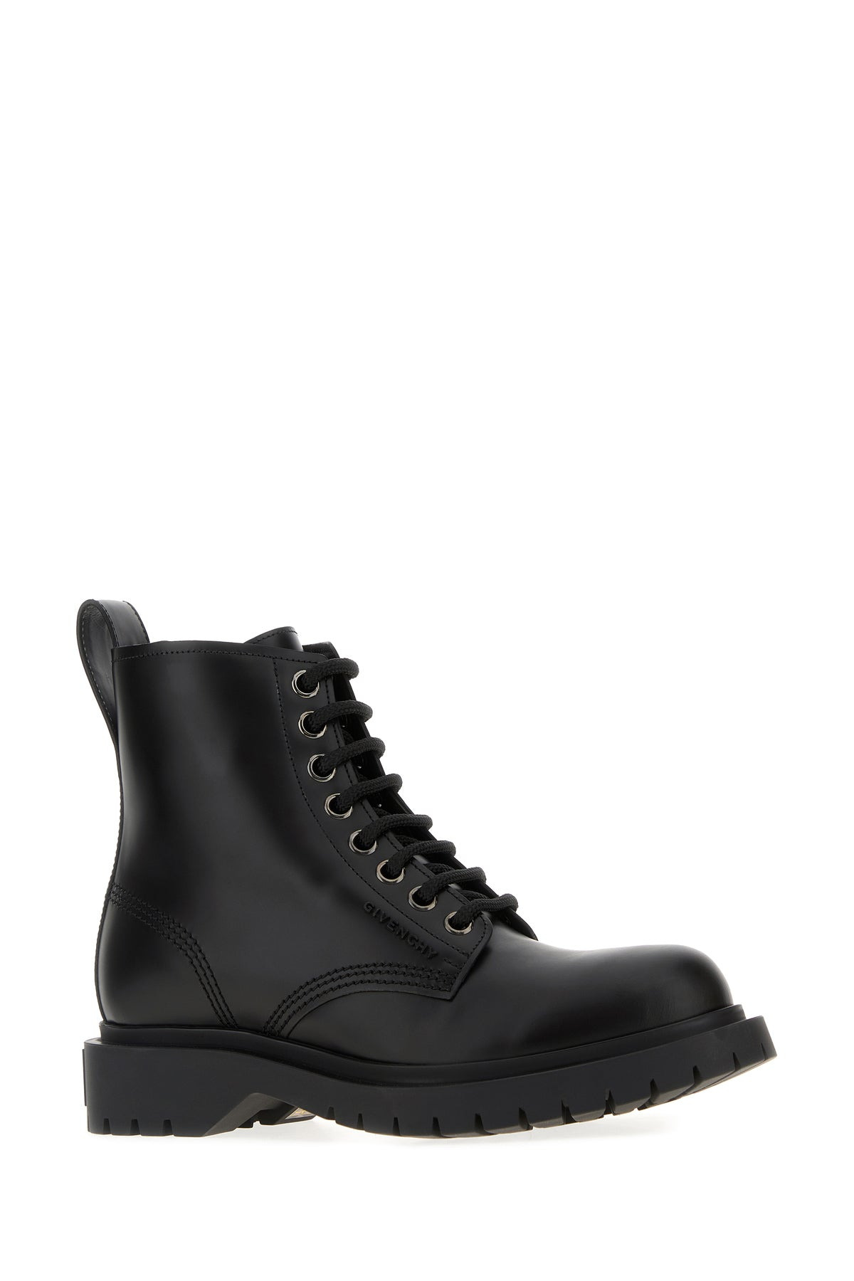 Black leather ankle boots - 2