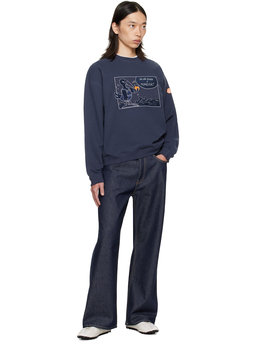 Moncler x Gilga Farm Navy Cotton Sweatshirt - 5