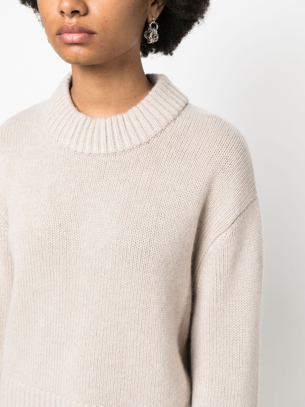 crew-neck cashmere jumper - 5