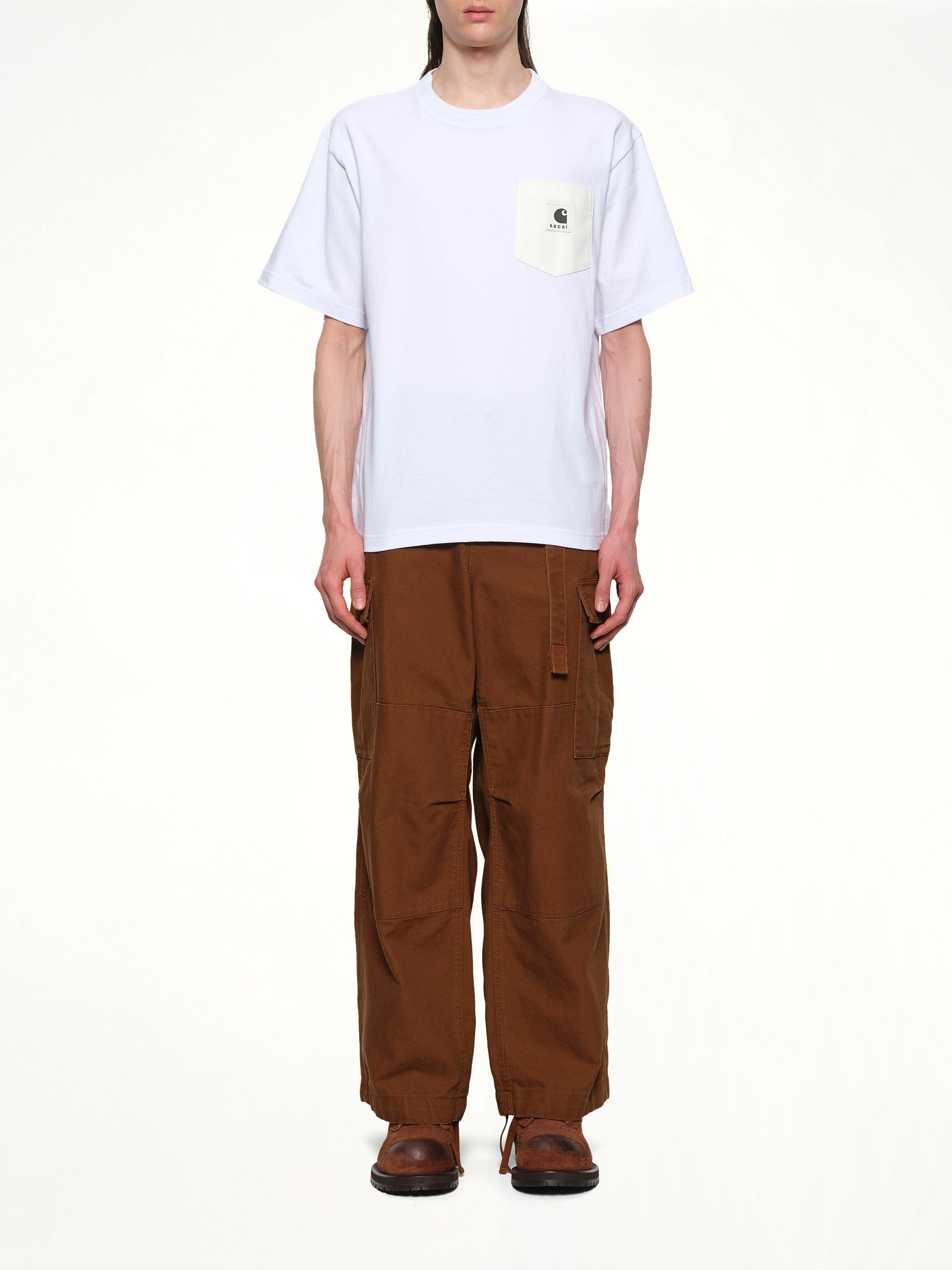 Carhartt WIP Cotton Jersey T-Shirt in White - 7