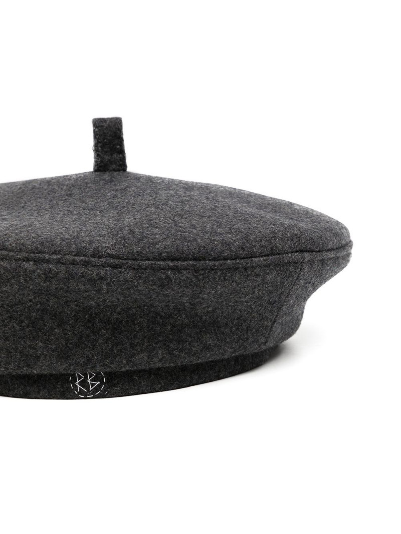 RUSLAN BAGINSKIY embroidered-logo detail beret outlook