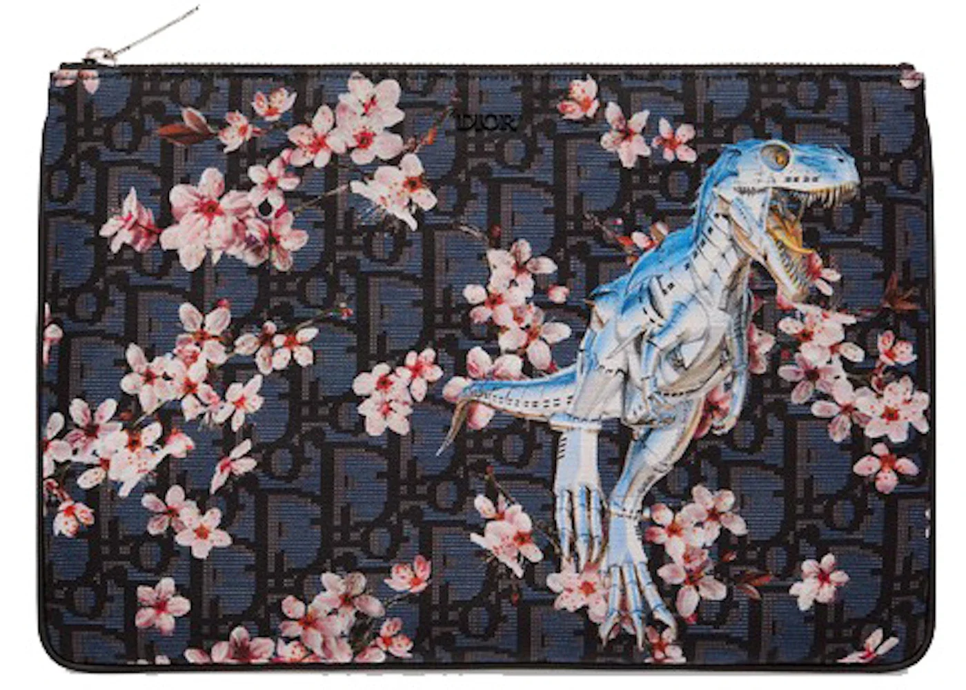 Dior x Sorayama Pouch Oblique Safari Nylon Blue - 1