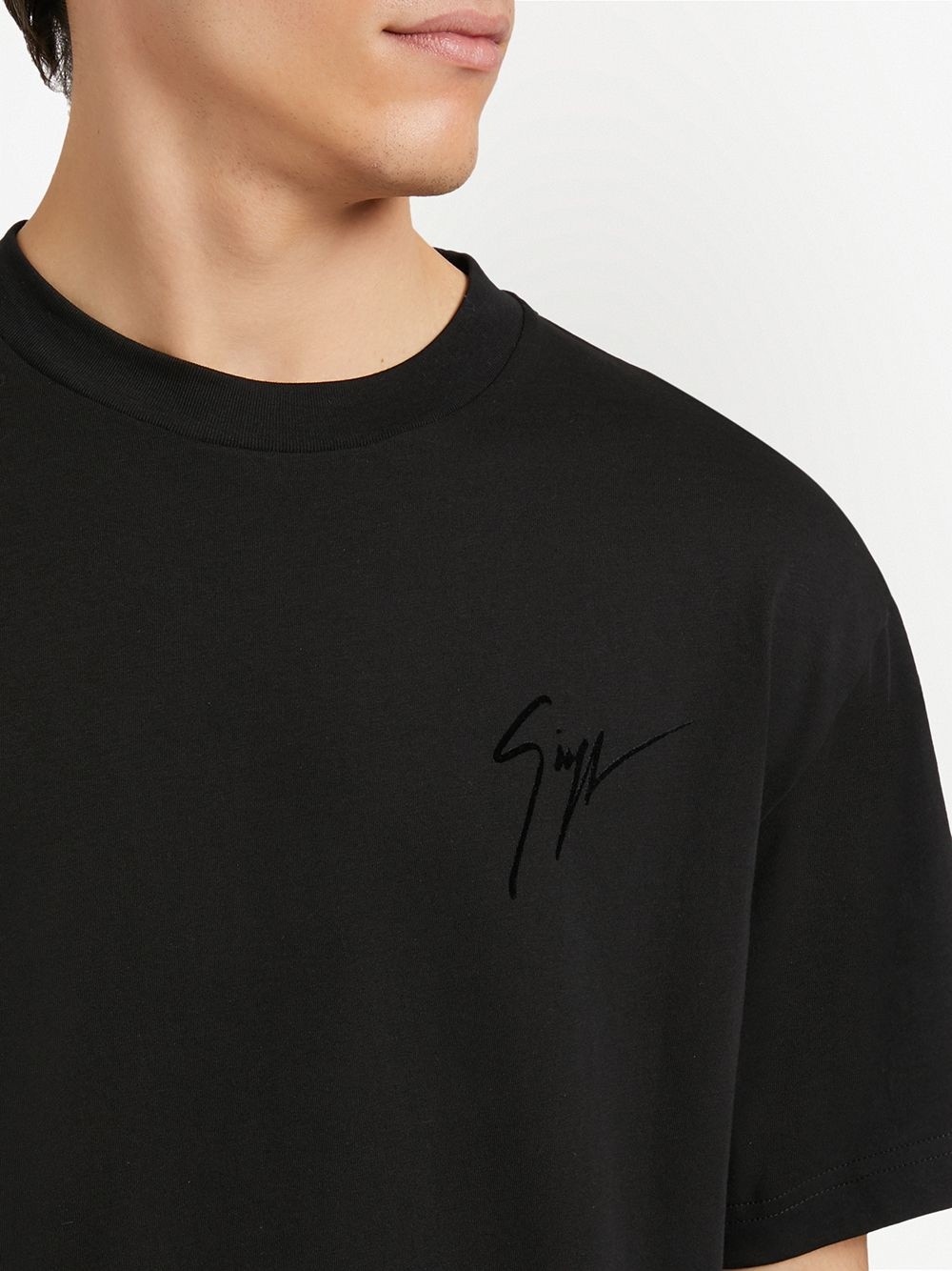 crew-neck cotton T-shirt - 4