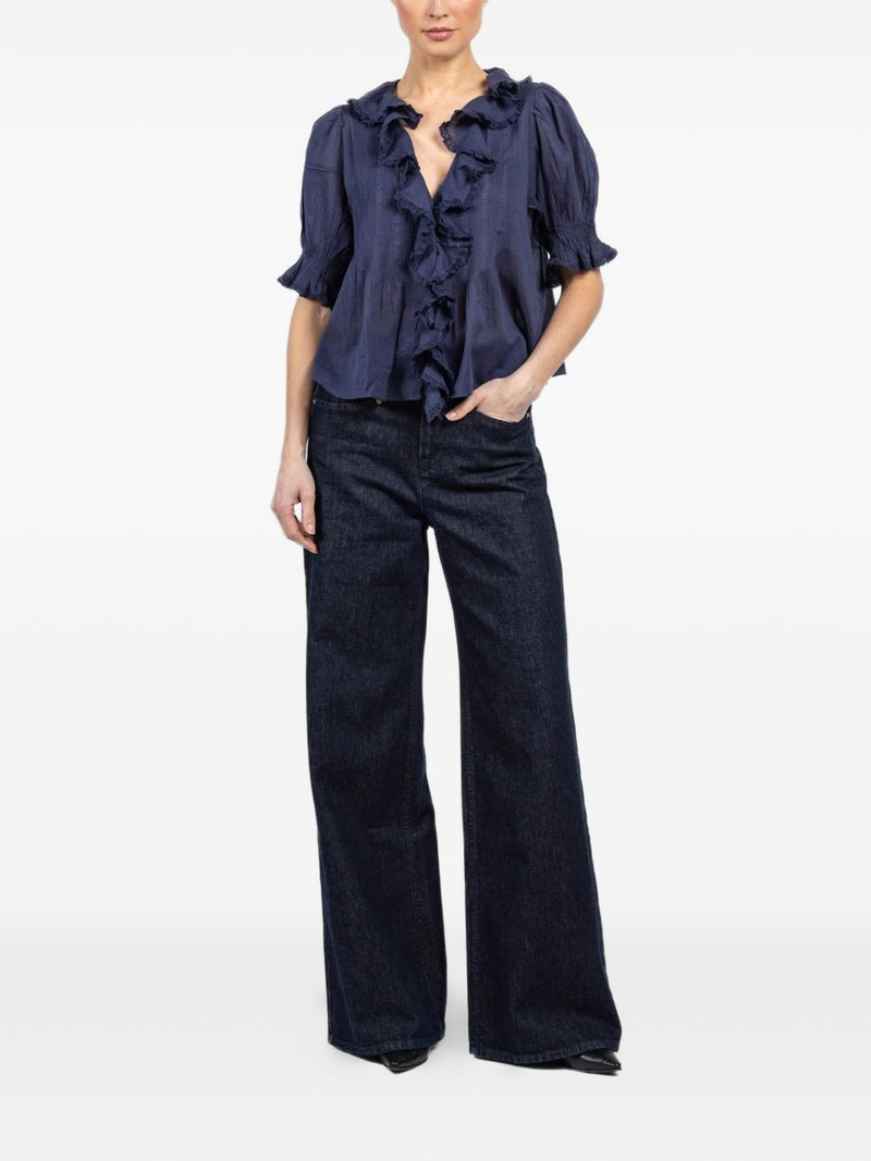 DÔEN Henri ruffled top outlook