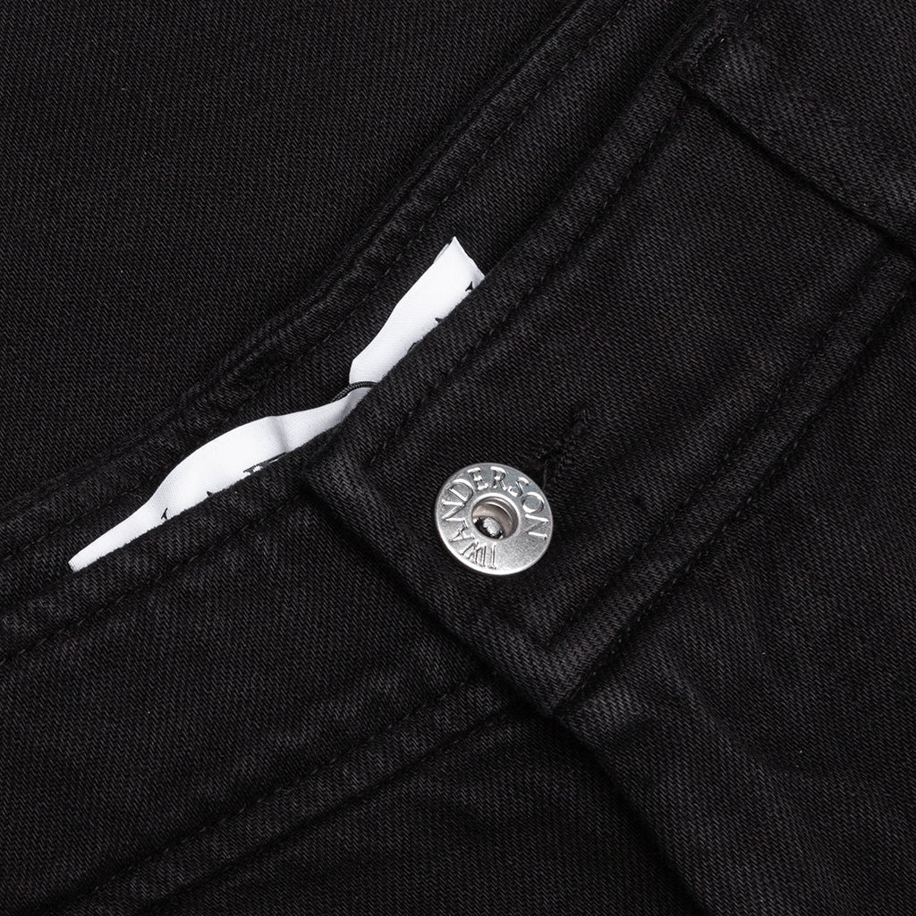 HIGH WAIST WIDE LEG TROUSERS - BLACK - 3