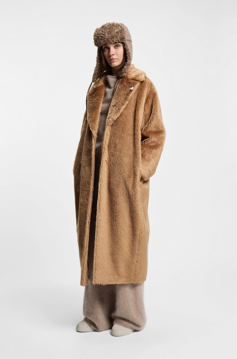 BOSS X STEIFF COAT IN TEXTURED WOOL AND COTTON 2