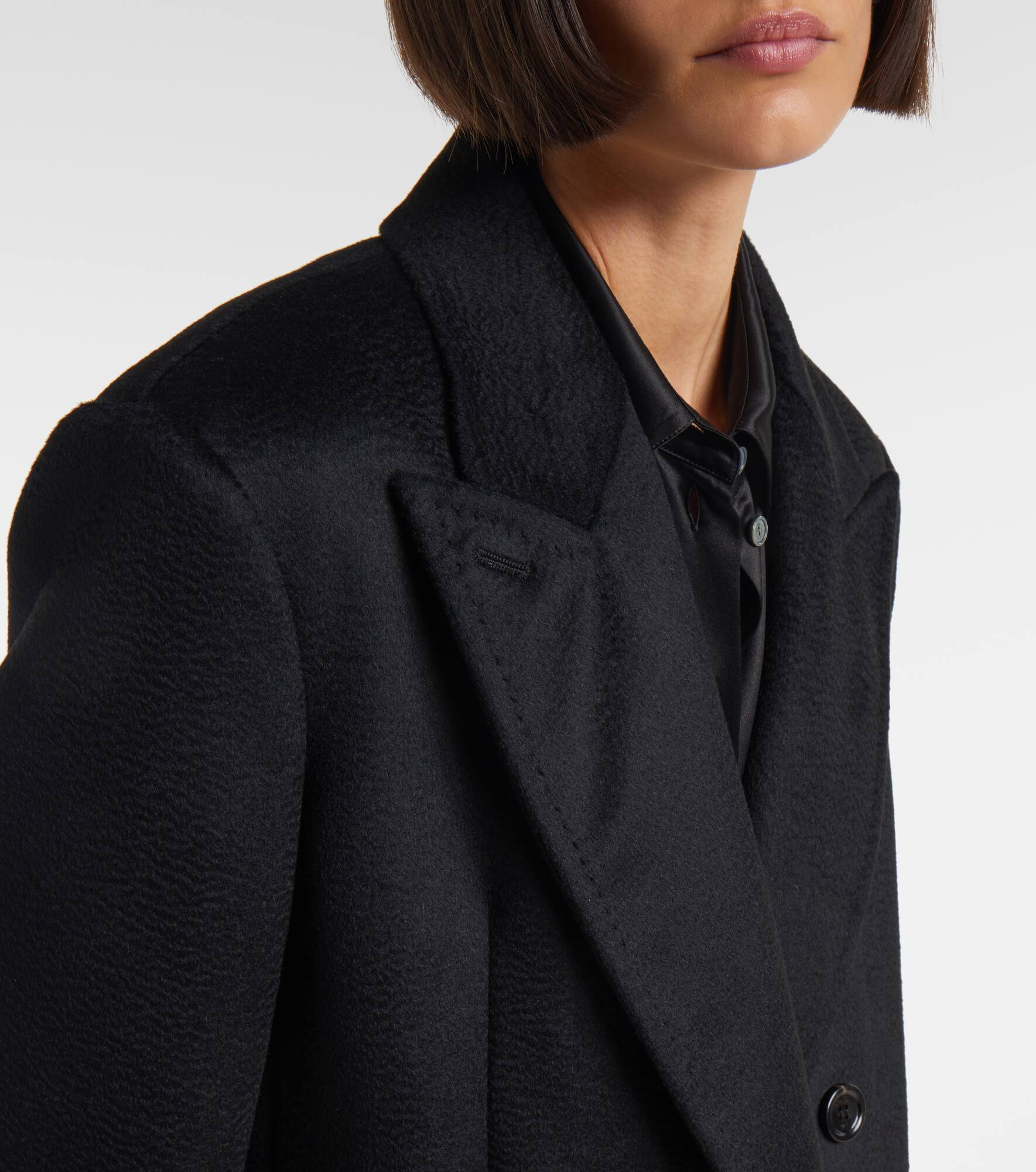 Cosa double-breasted camel hair coat - 4
