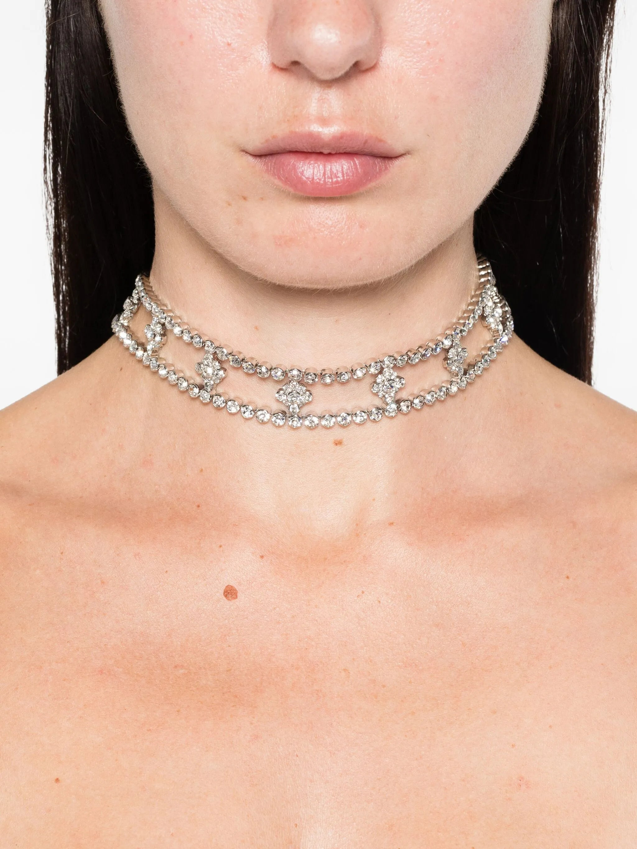 Alessandra Rich Crystal-embellished Necklace - 3