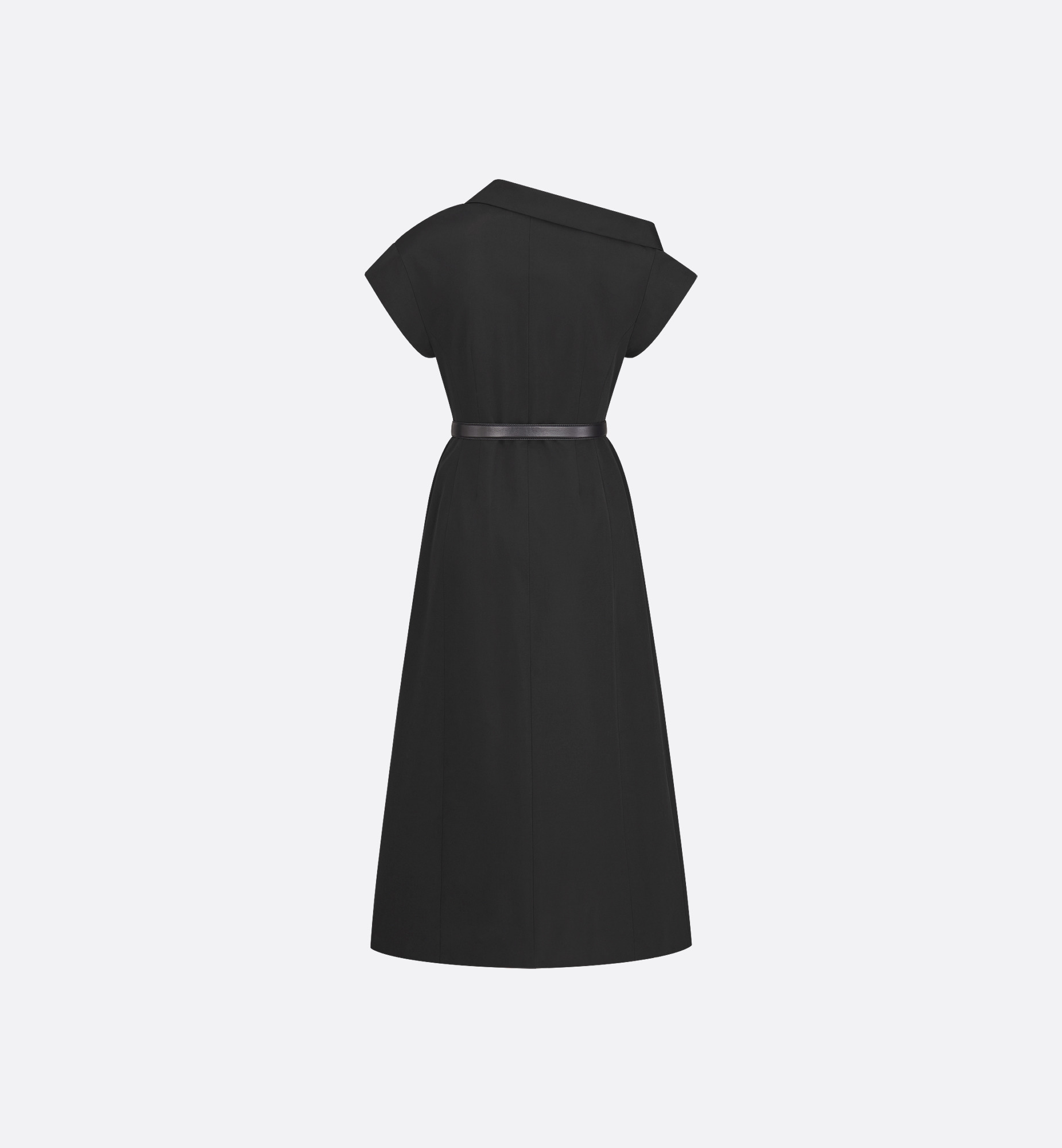 Mid-Length Asymmetric Dress - 5