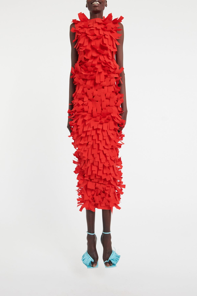 MULTI RECTANGLE SKIRT RED PRE-ORDER 5