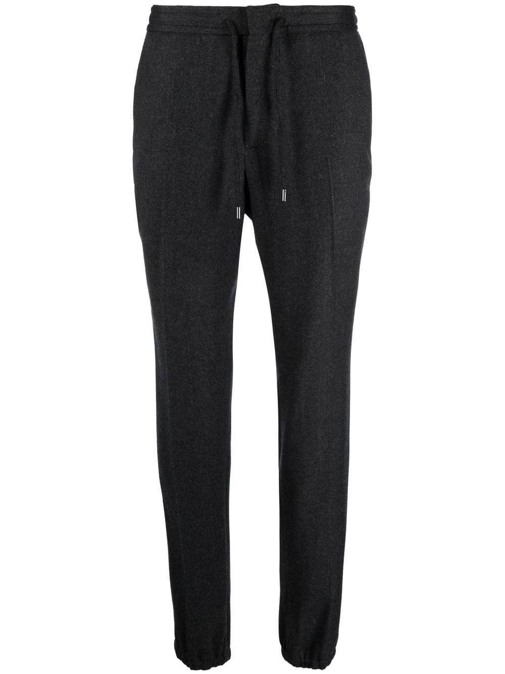 slim-fit wool trousers - 1