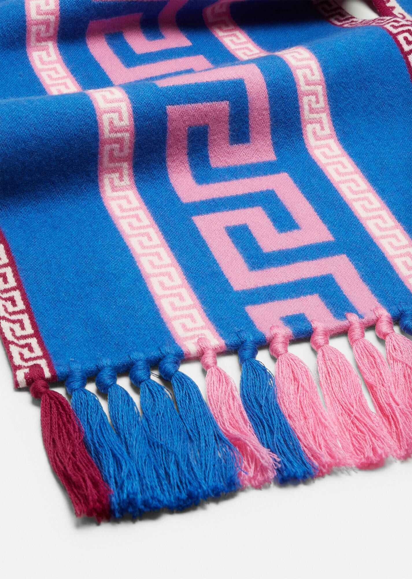 Greca Wool Jacquard Scarf - 3