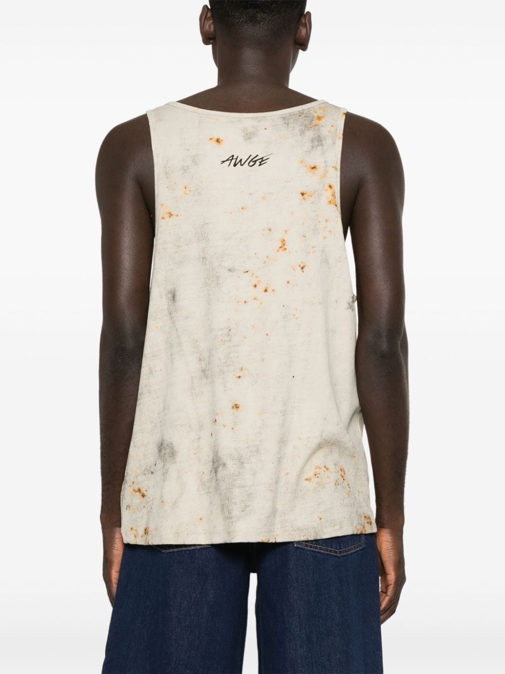 x A$AP ROCKY logo-stamp tank top - 3