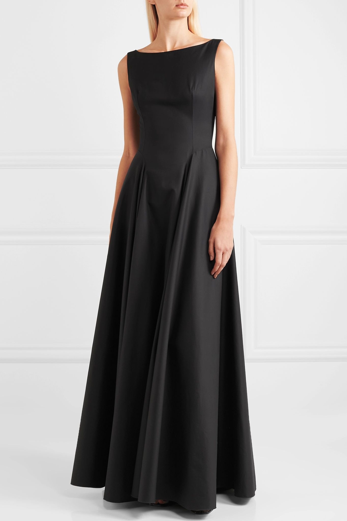 Cotton-gabardine maxi dress - 3