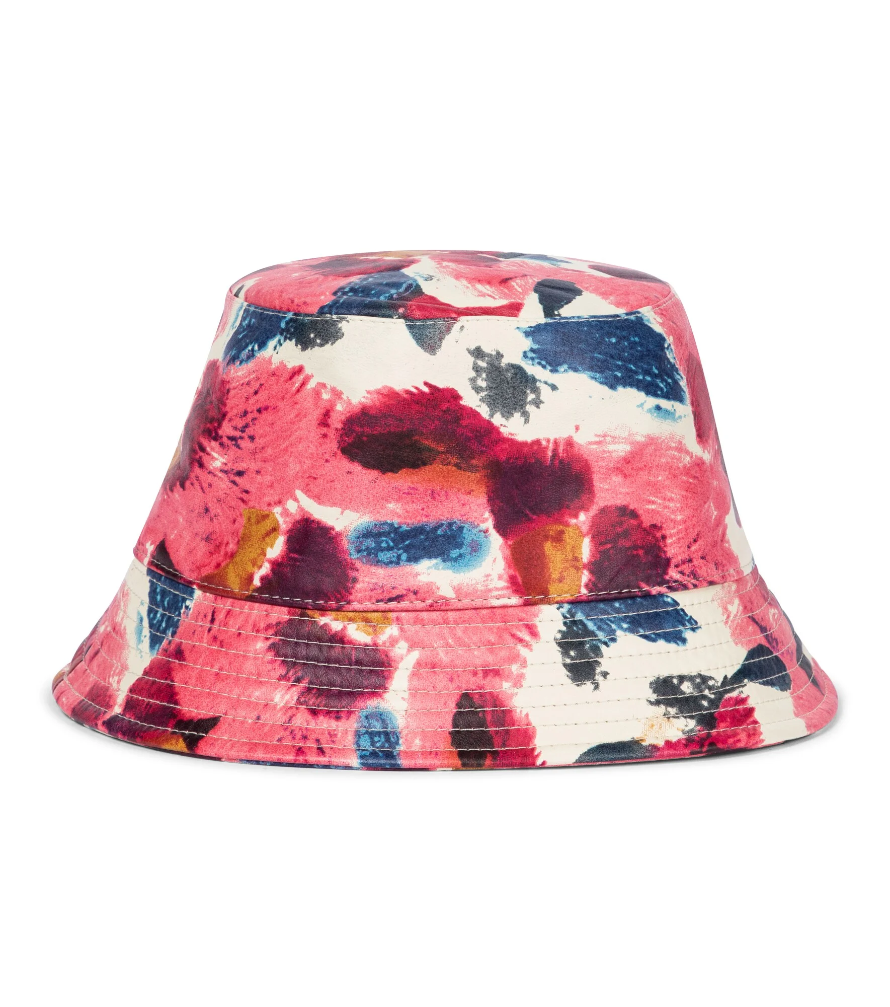 Haley floral leather bucket hat - 1