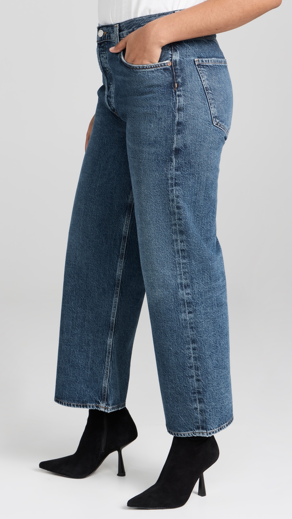 Ren: High Rise Wide Leg Jeans - 10