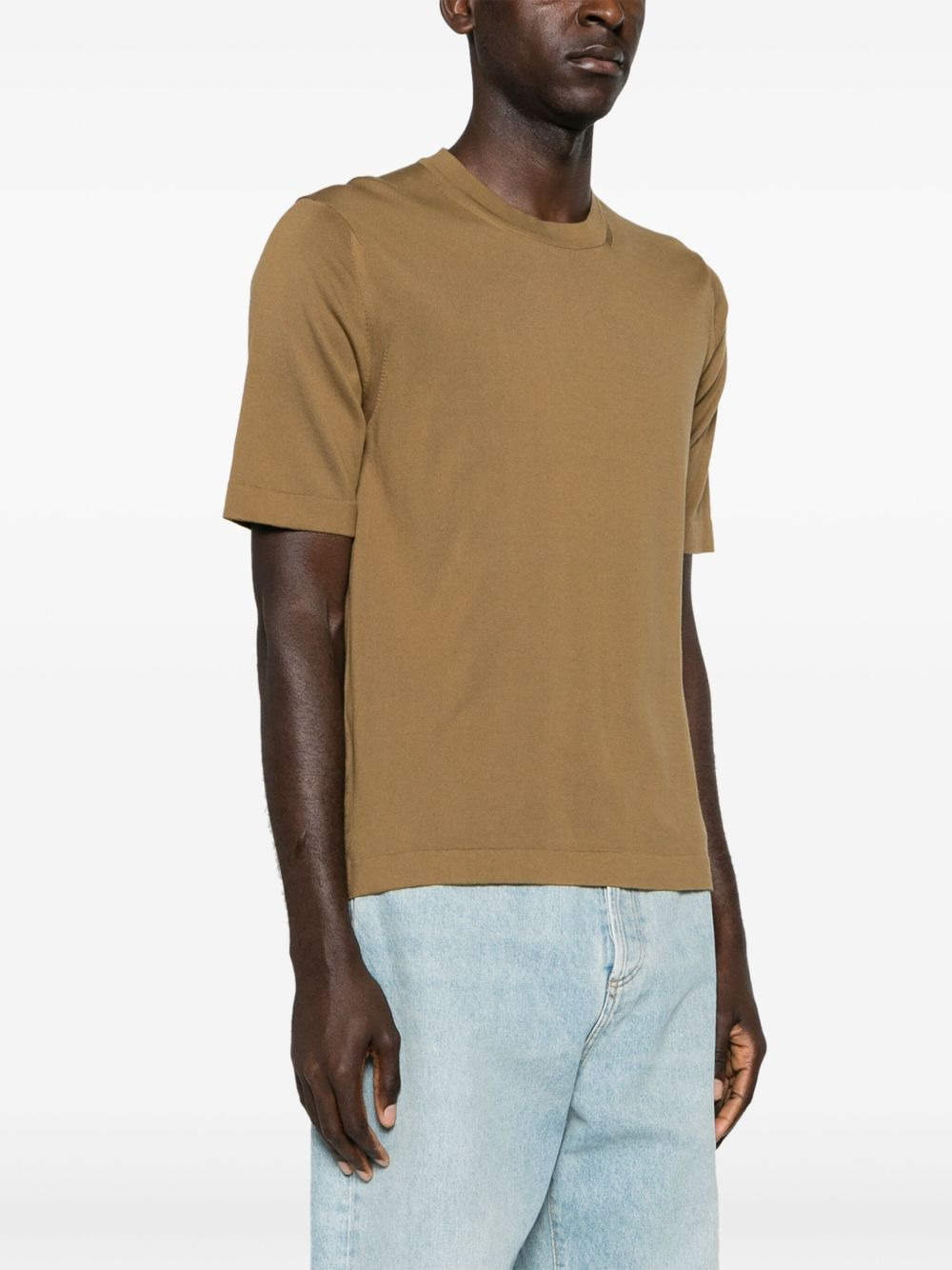 crew-neck cotton jumper - 3