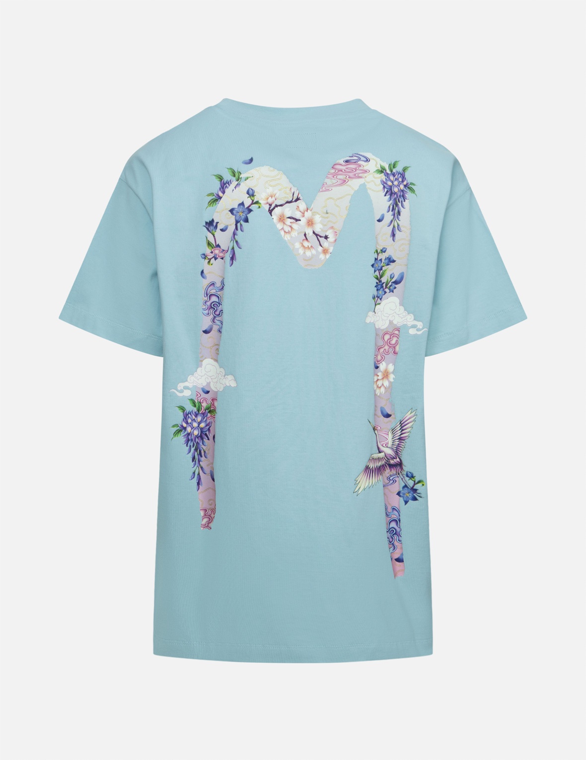 CRANES AND WISTERIA DAICOCK BOYFRIEND T-SHIRT - 2