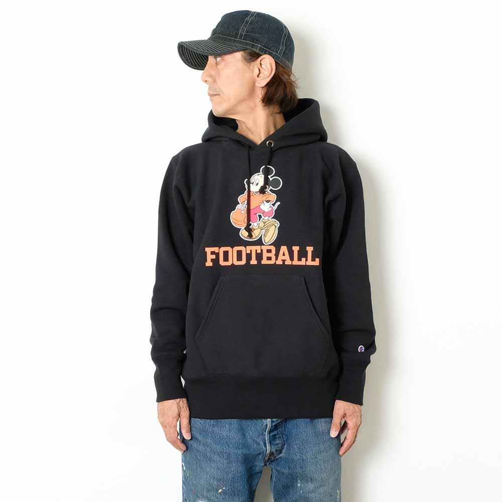 REVERSE WEAVE PULLOVER HOODED SWEATSHIRT - FOOTBALL - C3-A131 - 10