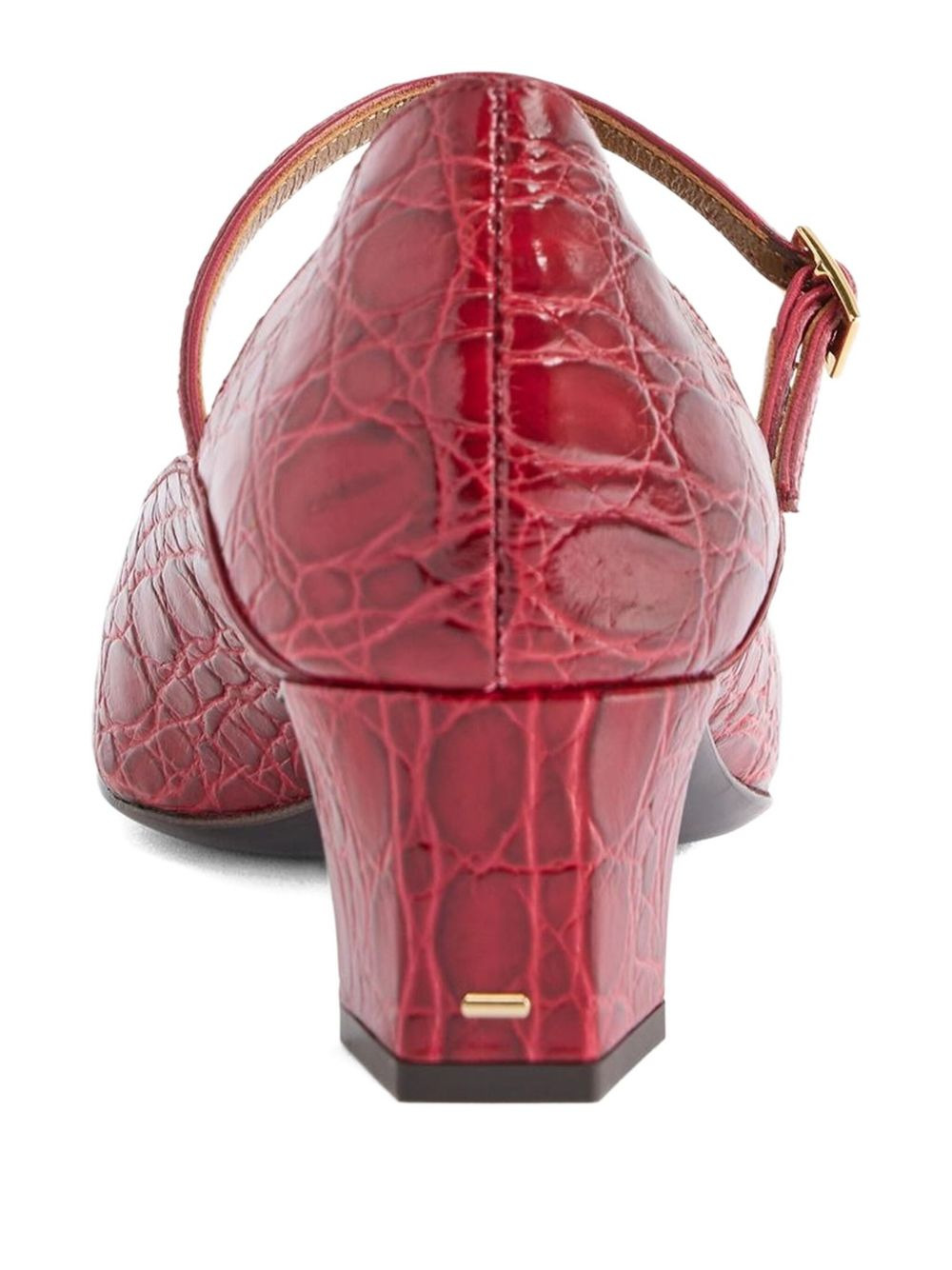 crocodile-effect Mary Jane pumps - 2