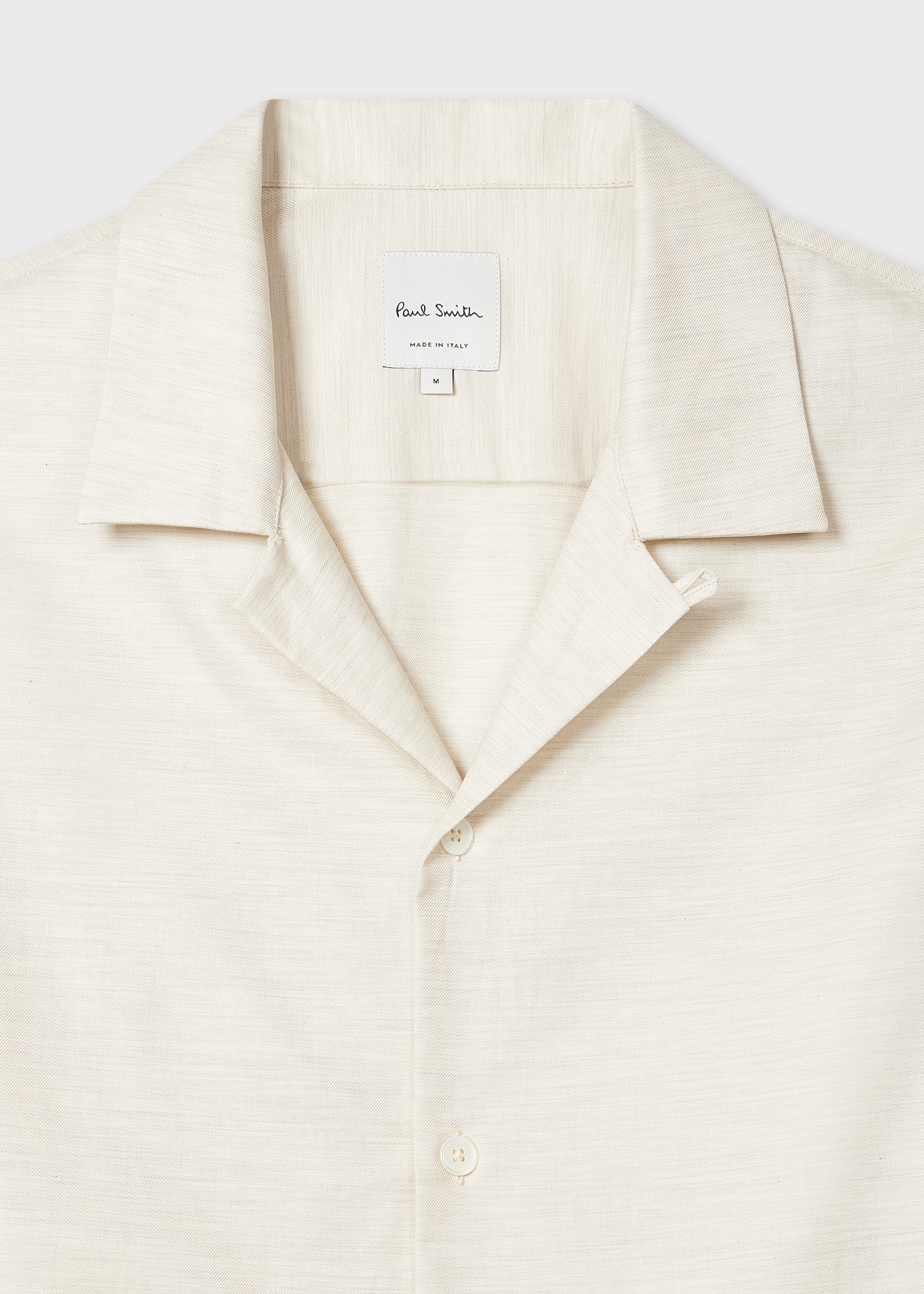 Cream Brushed Cotton-Twill Short-Sleeve Shirt - 7
