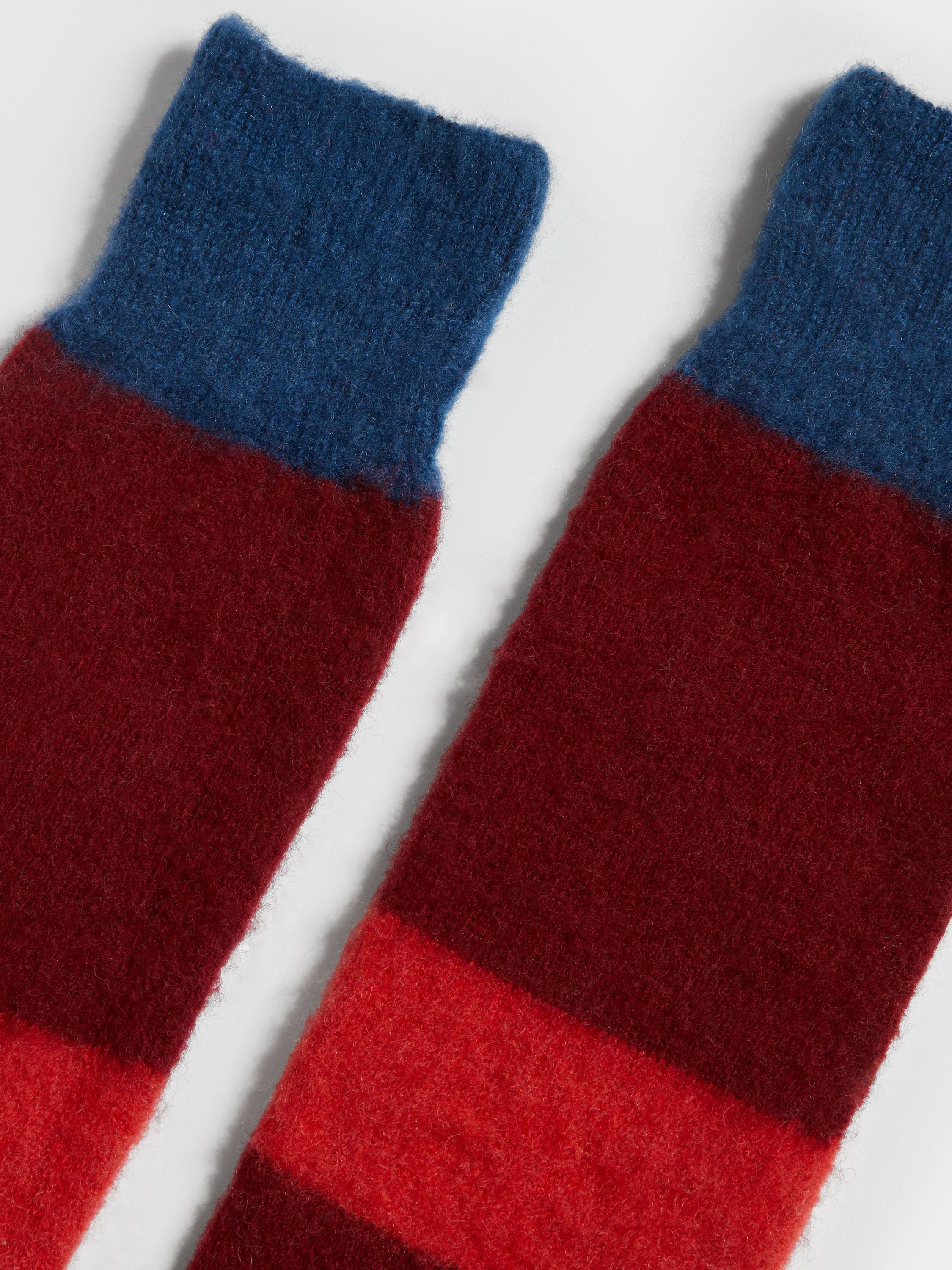 RED ZEGNA X THE ELDER STATESMAN CASHMERE BLEND SOCKS - 3