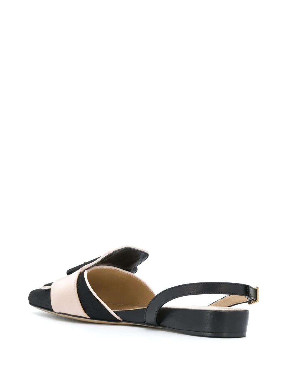 buckle slingback flat pumps - 3