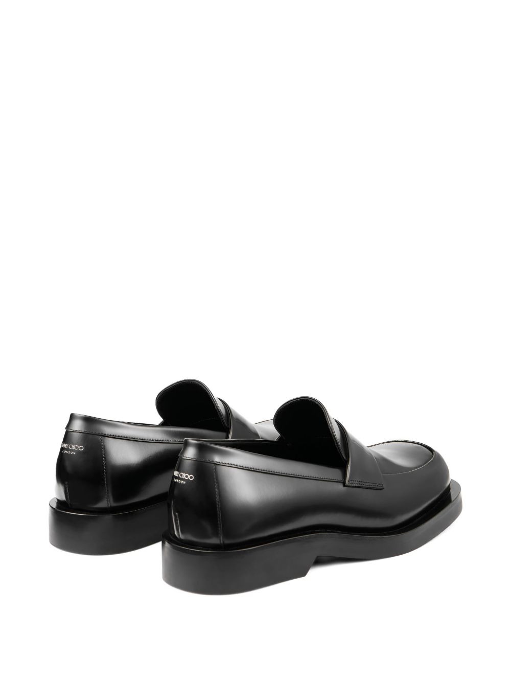 Buff leather loafers - 4