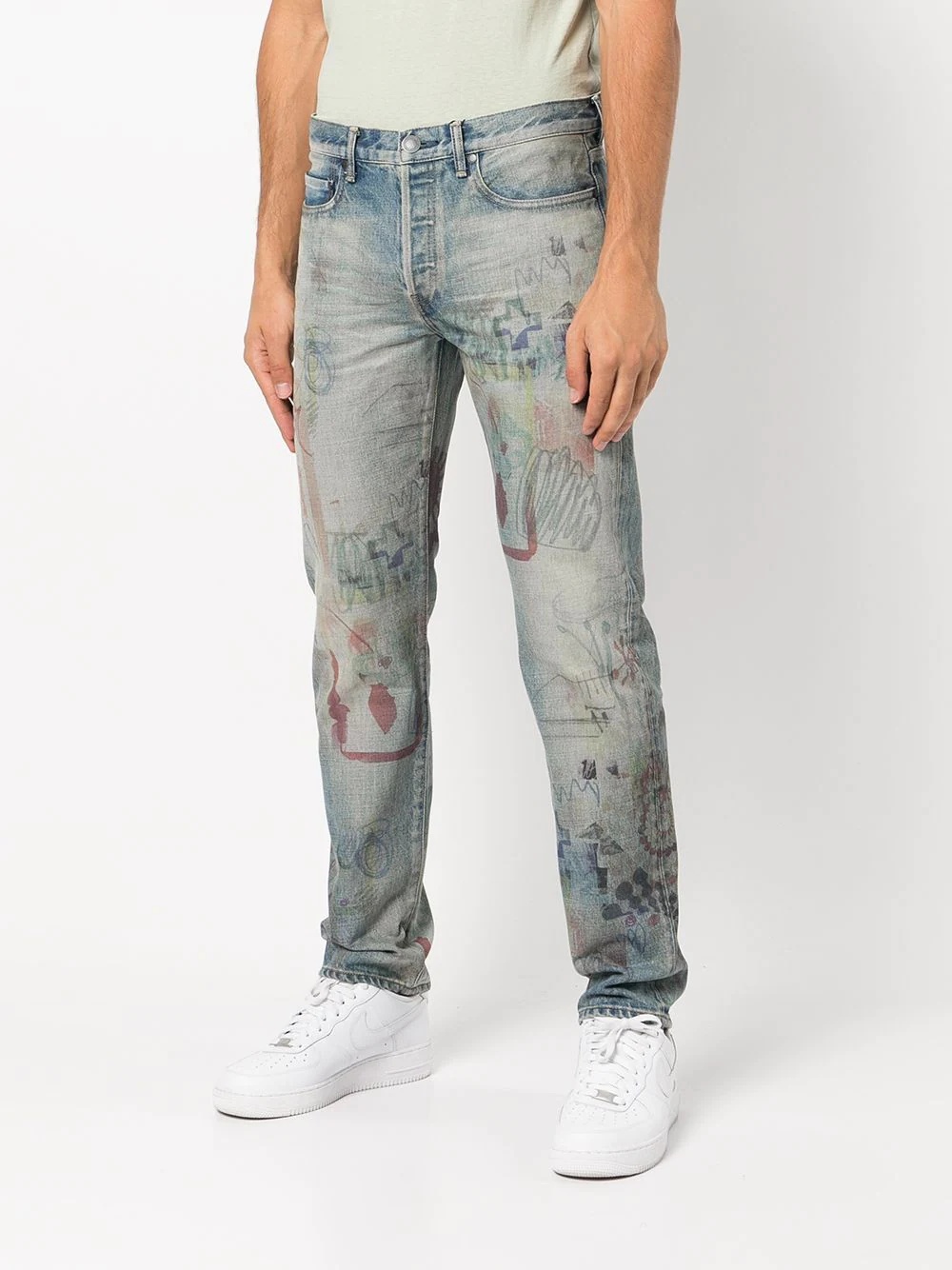 The Daze 2 scribble-print jeans - 3