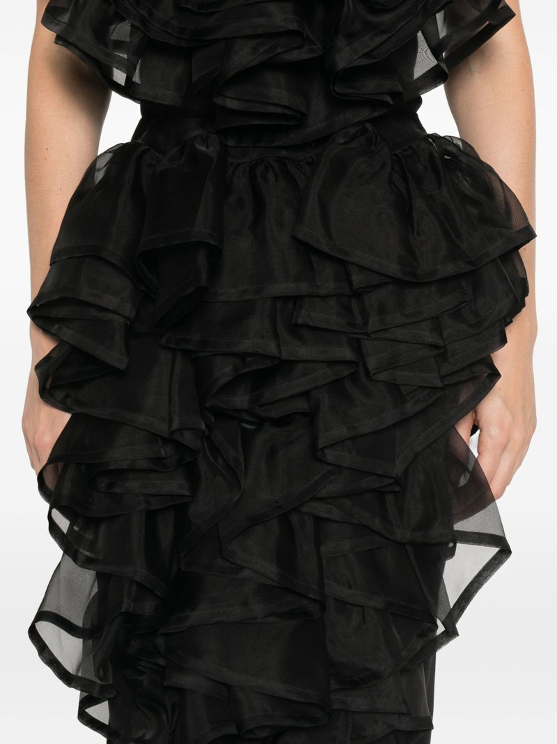 ruffled volant midi skirt 5