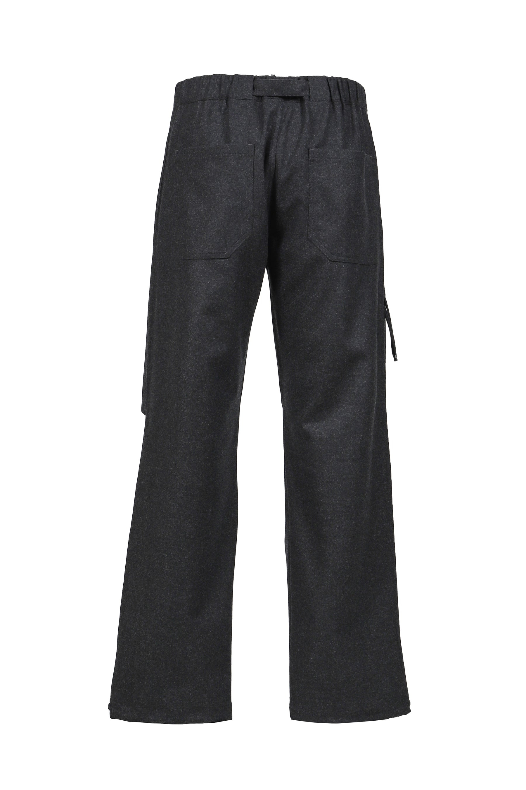 JORDAN - WOOL RELAX FIT TROUSERS / DARK GRY - 2