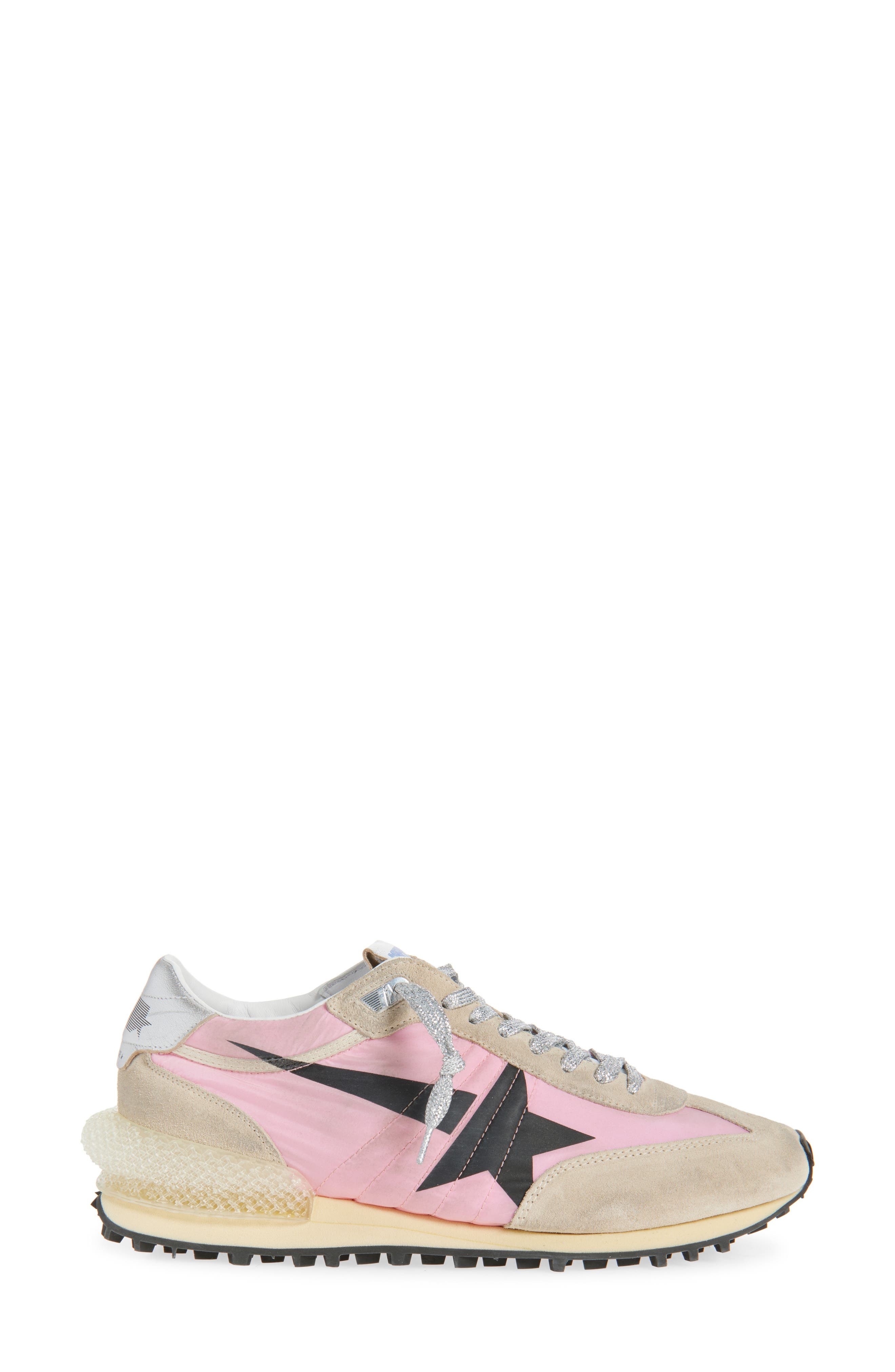 Golden Goose Marathon Sneaker in Pink/Gold/Silver at Nordstrom - 3