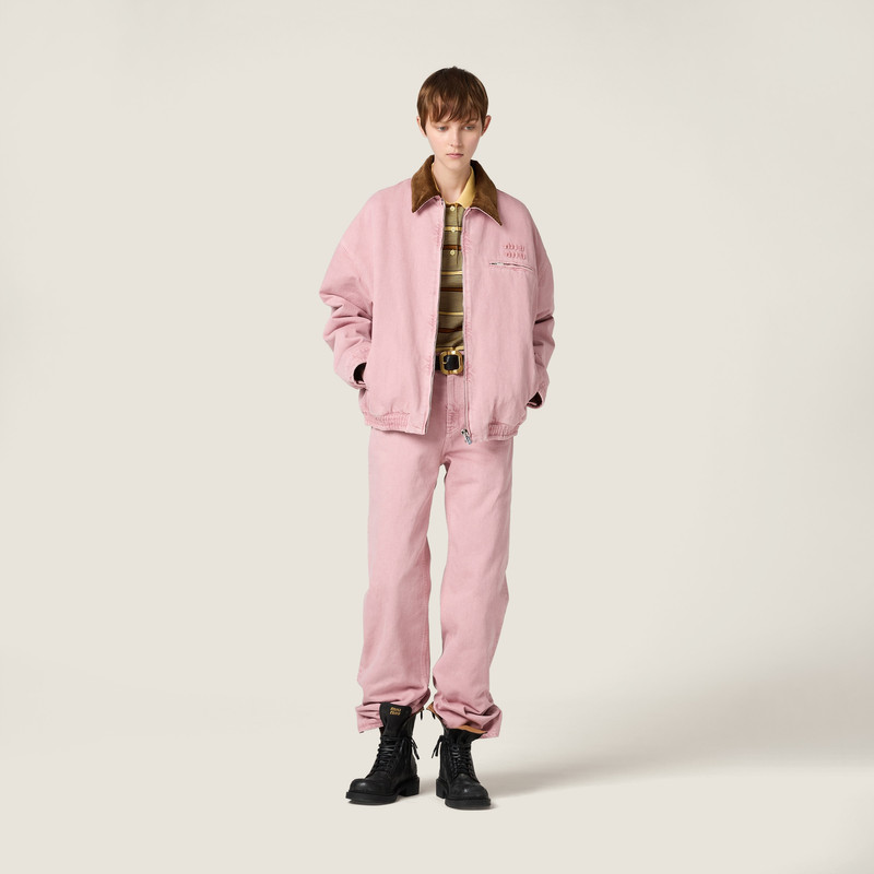 Miu Miu Padded denim blouson jacket outlook