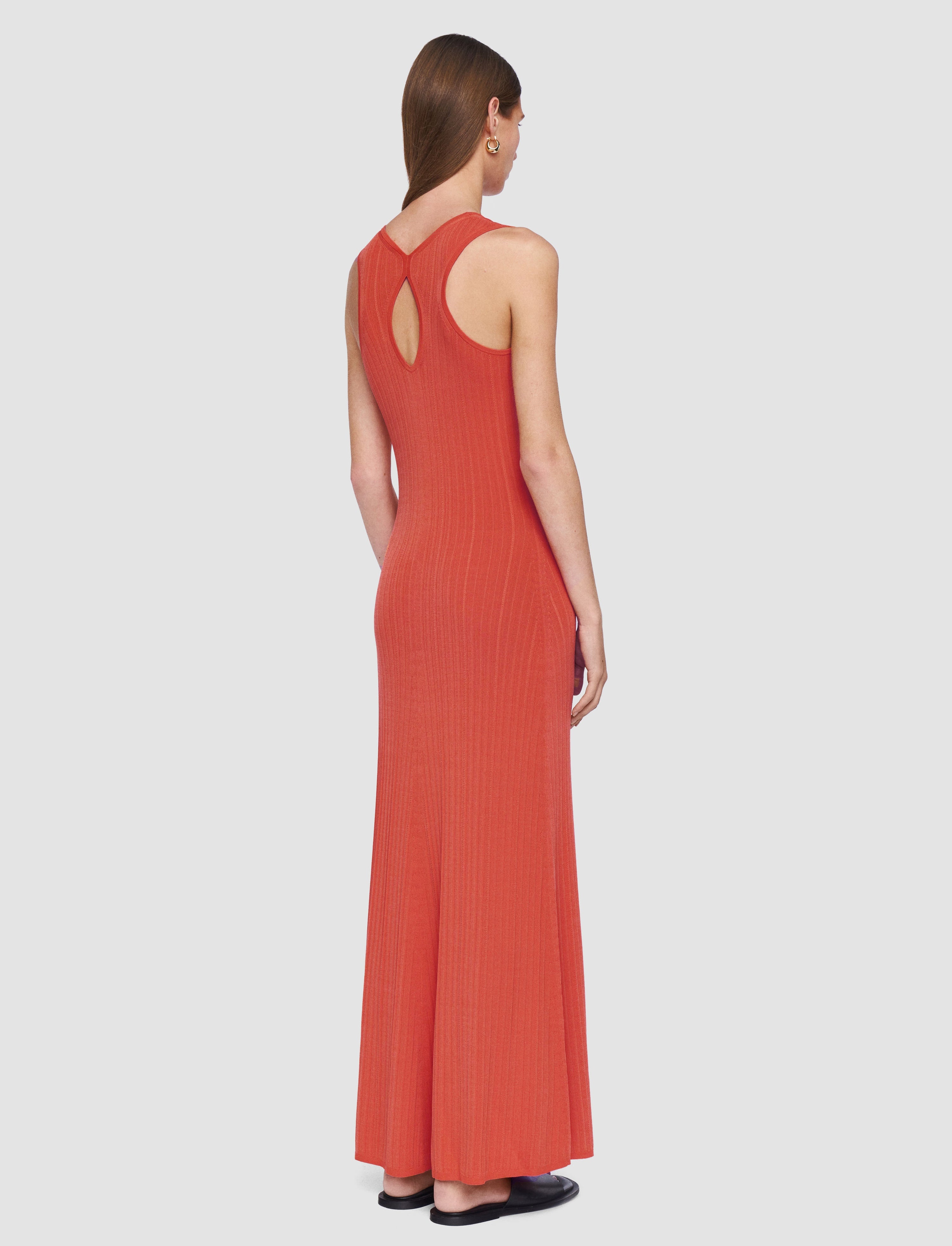 Viscose Rib Knit Dress - 4