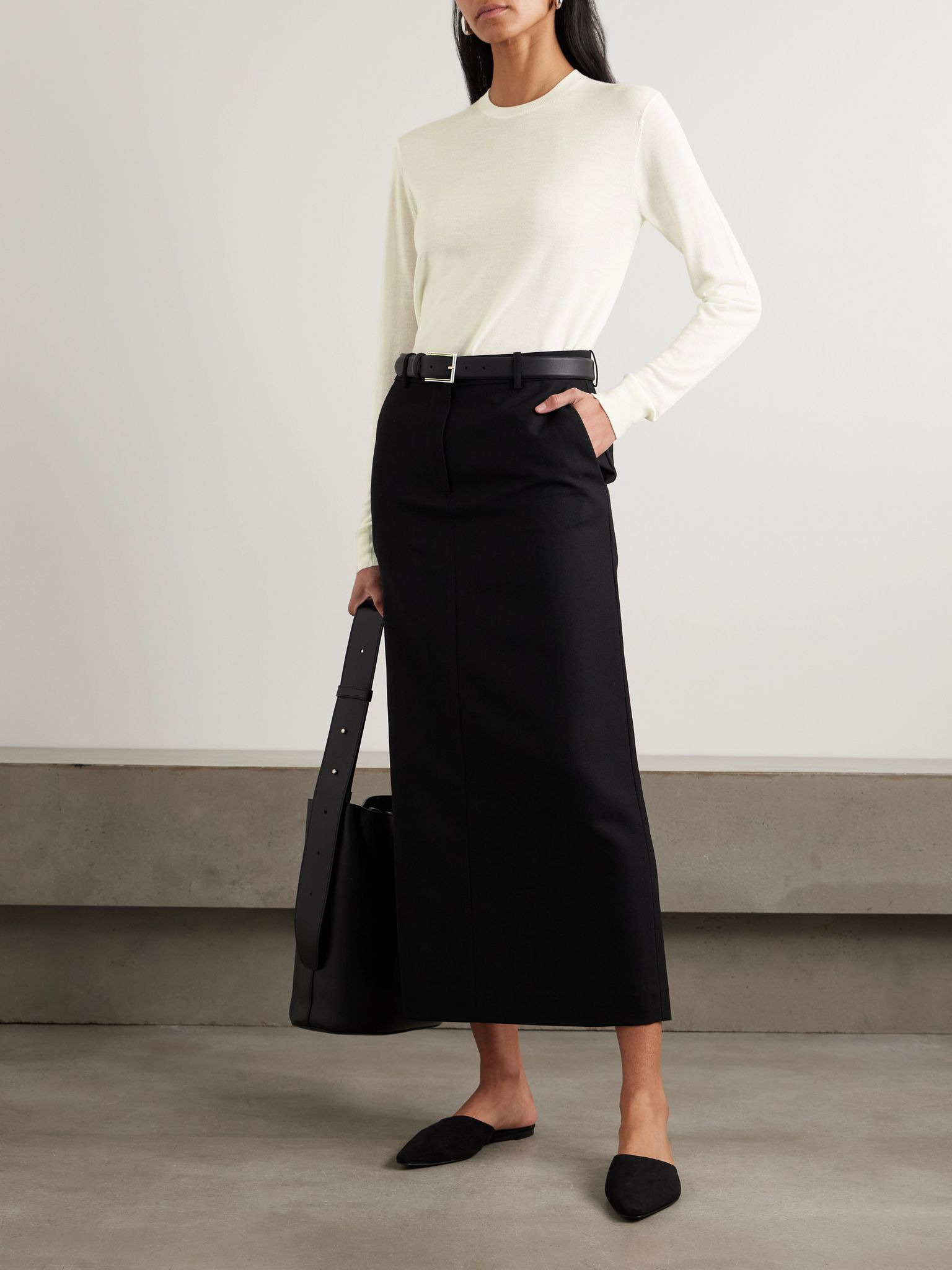Garderob wool and silk-blend sweater Ecru - 2