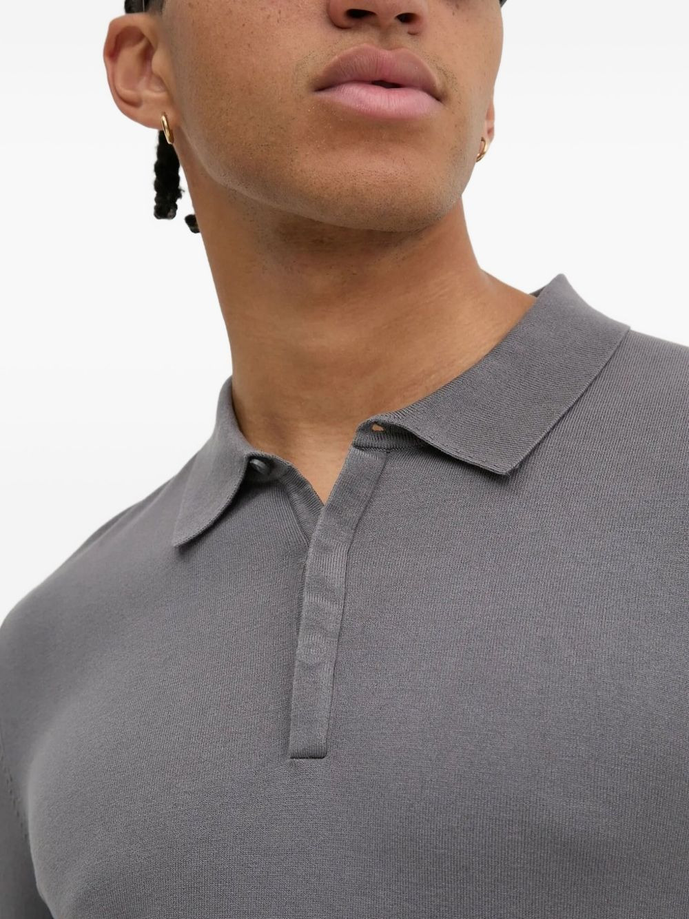 long-sleeve polo-neck sweater - 4