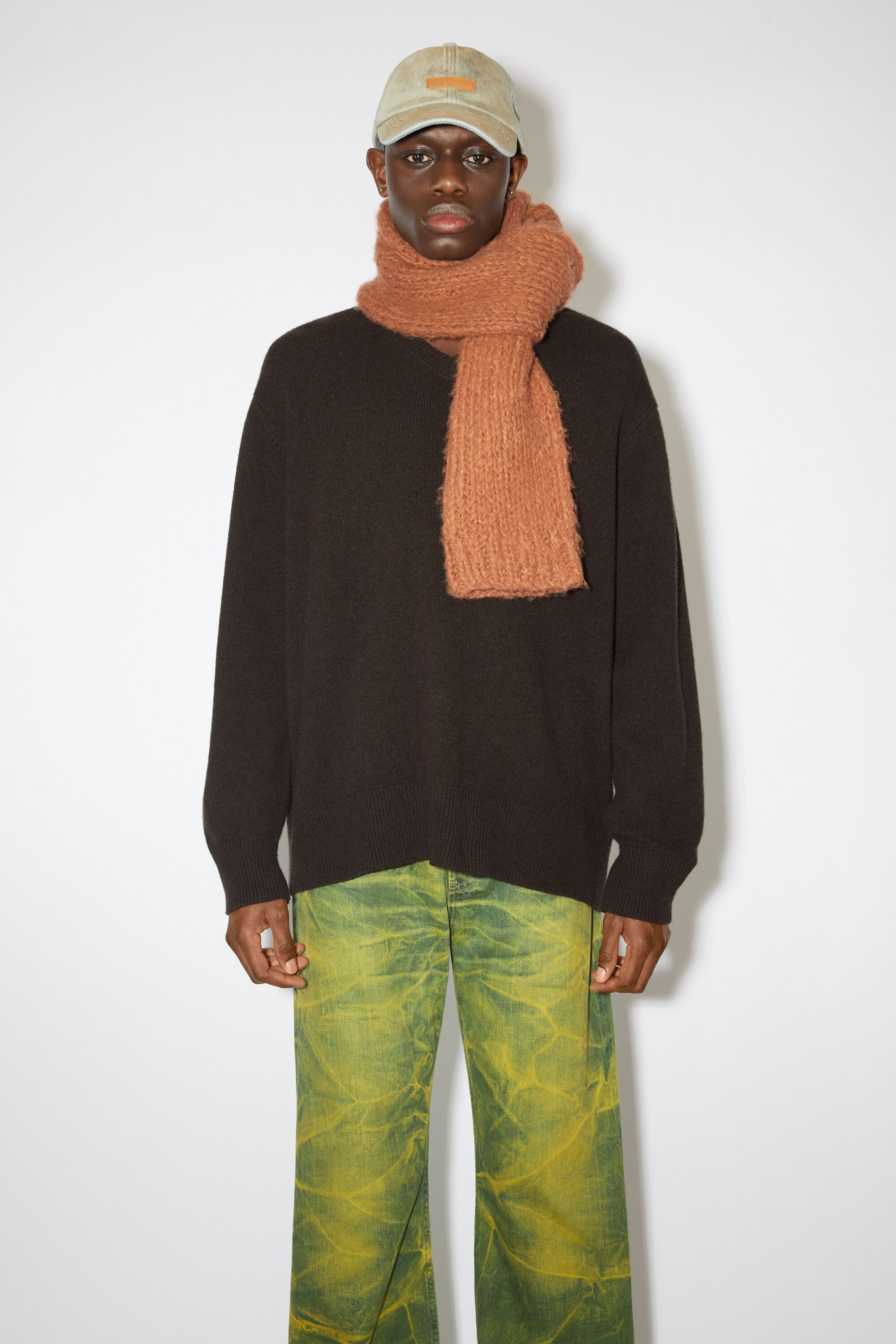 Wool cashmere jumper - Dark brown - 2