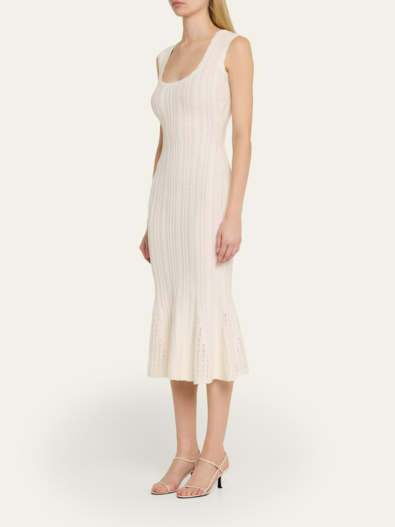 Tayleen Stretch Pointelle Midi Dress 4