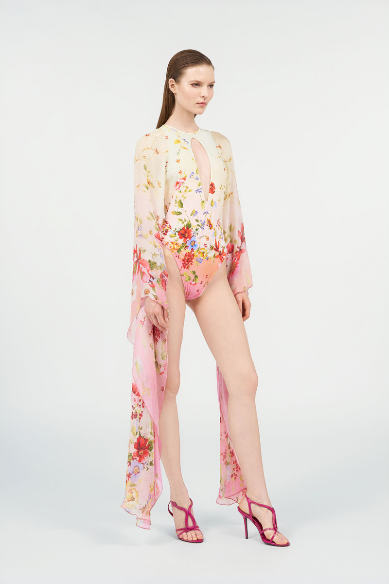 Miami Flowers One-Piece Swimsuit 3