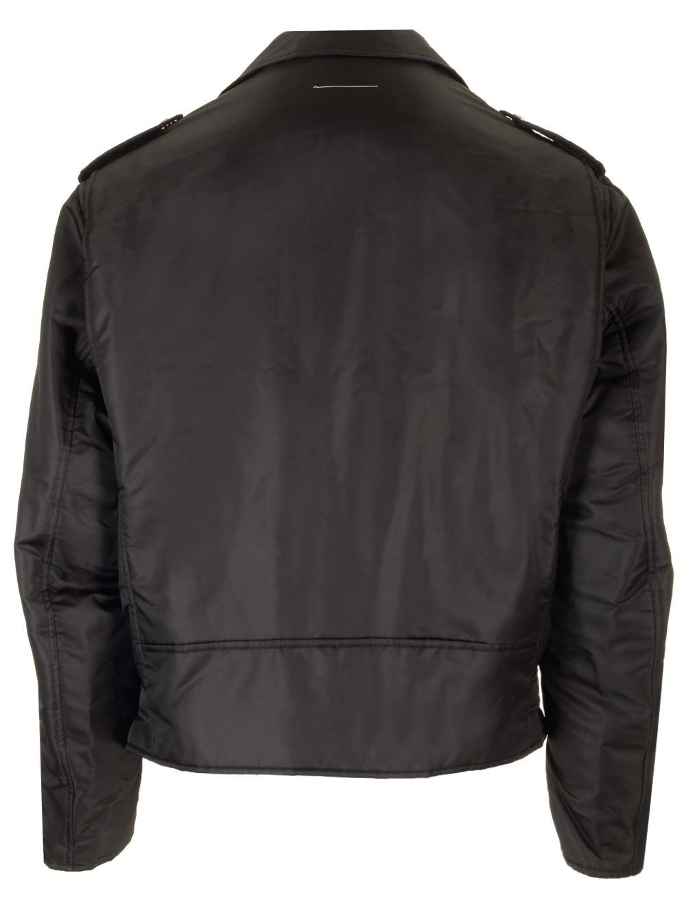 Faux Leather Biker Jacket Jackets Black - 2