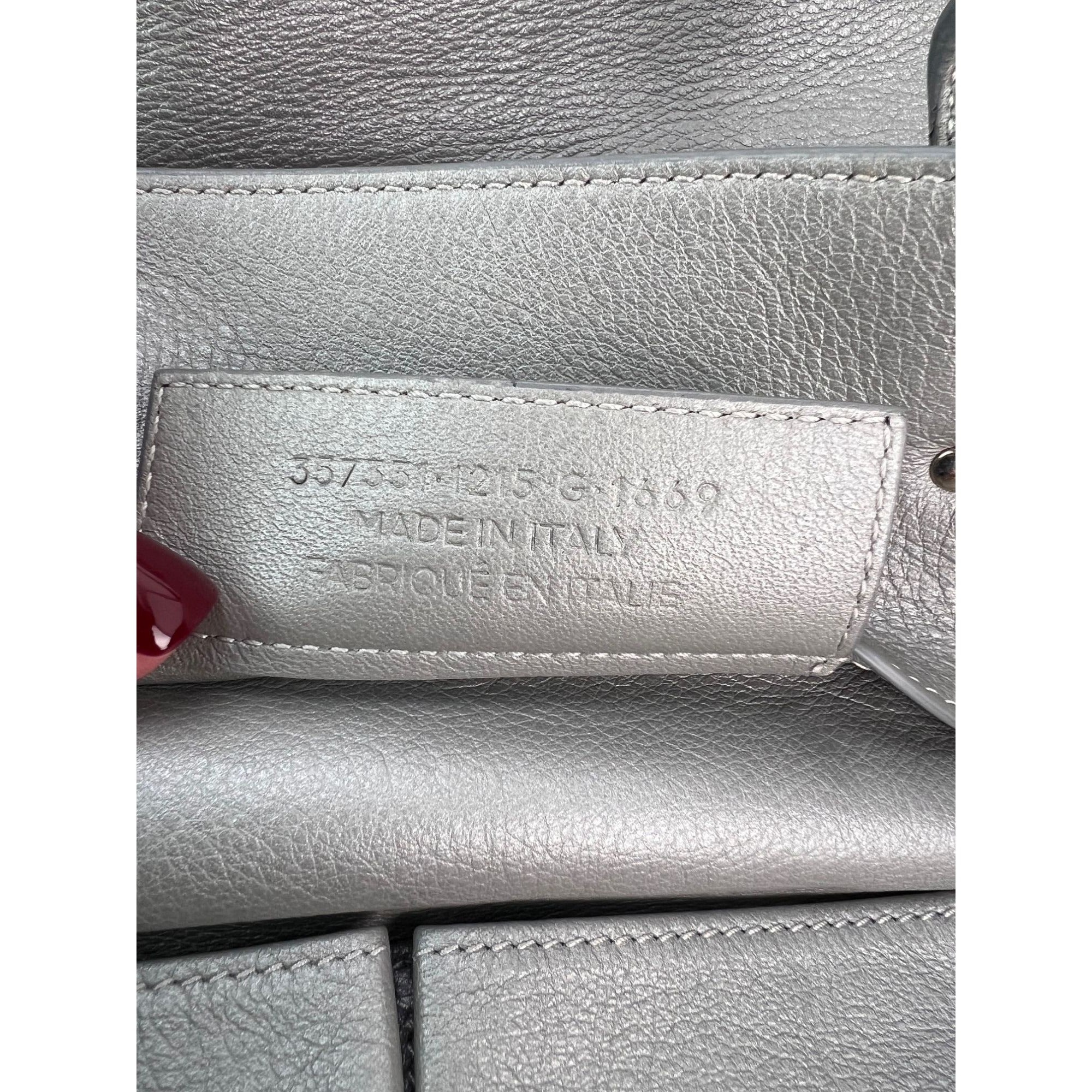 Balenciaga Veau Papier A4 Zip Around Grey Shoulder Bag - 8