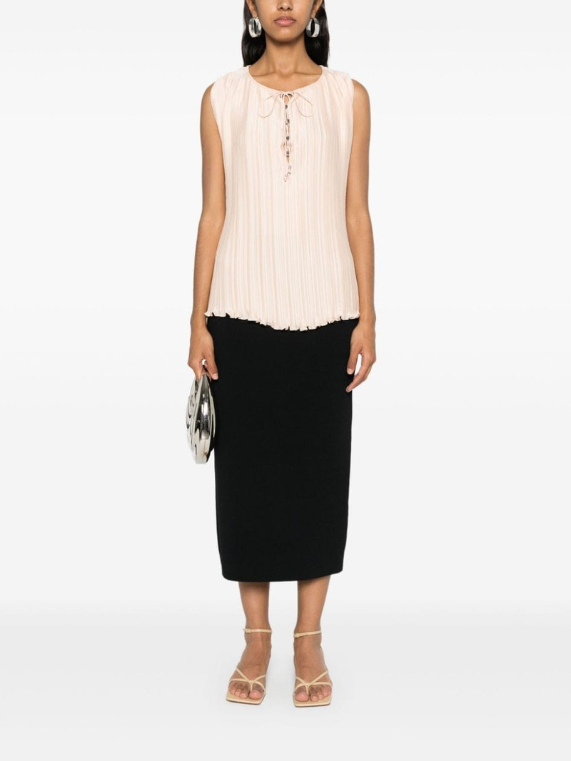Lanvin drawstring plissÃ© blouse outlook
