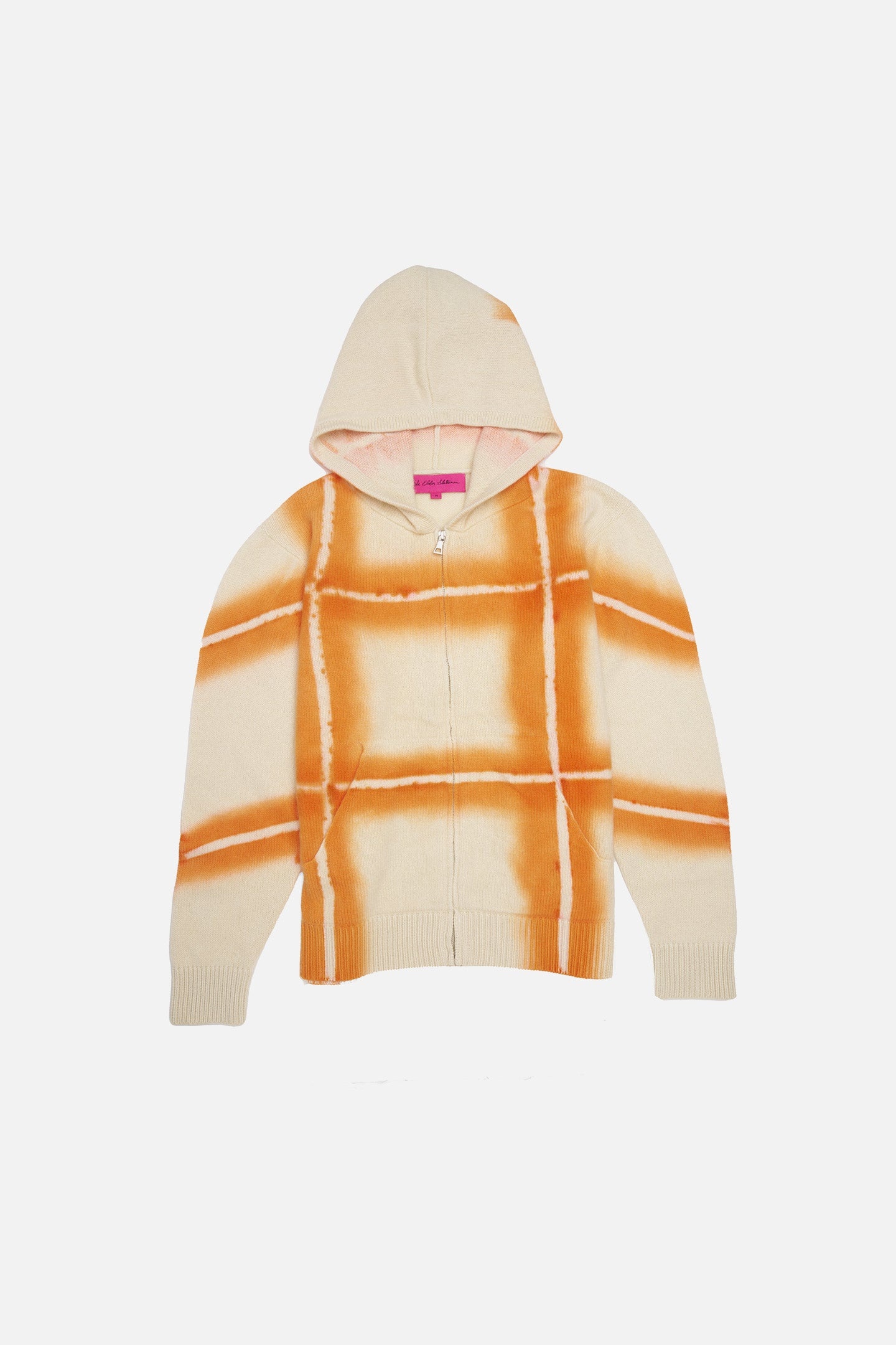 PLAID DYE ZIP HOODIE - 1