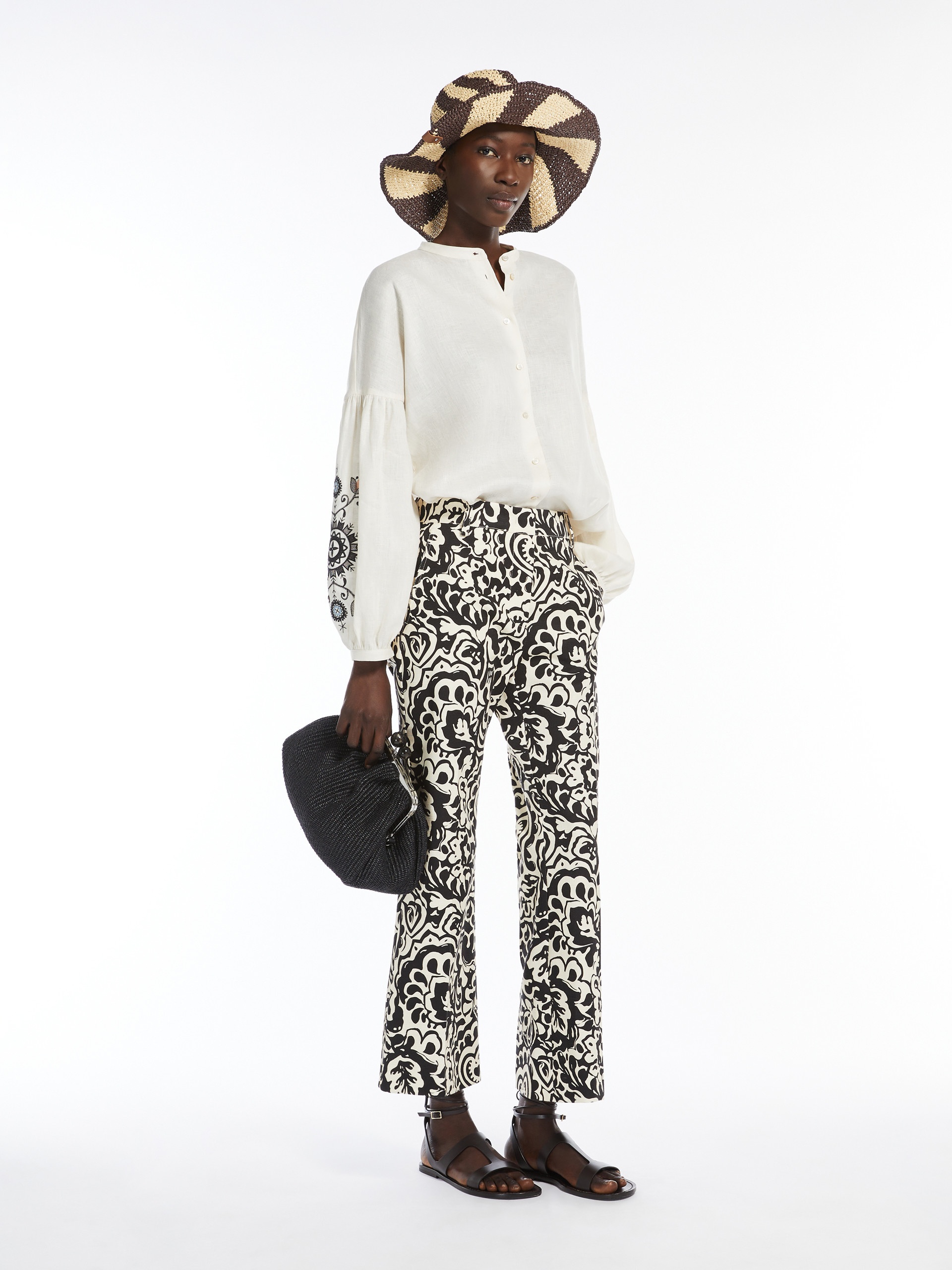 CADMIO Printed canvas trousers - 2