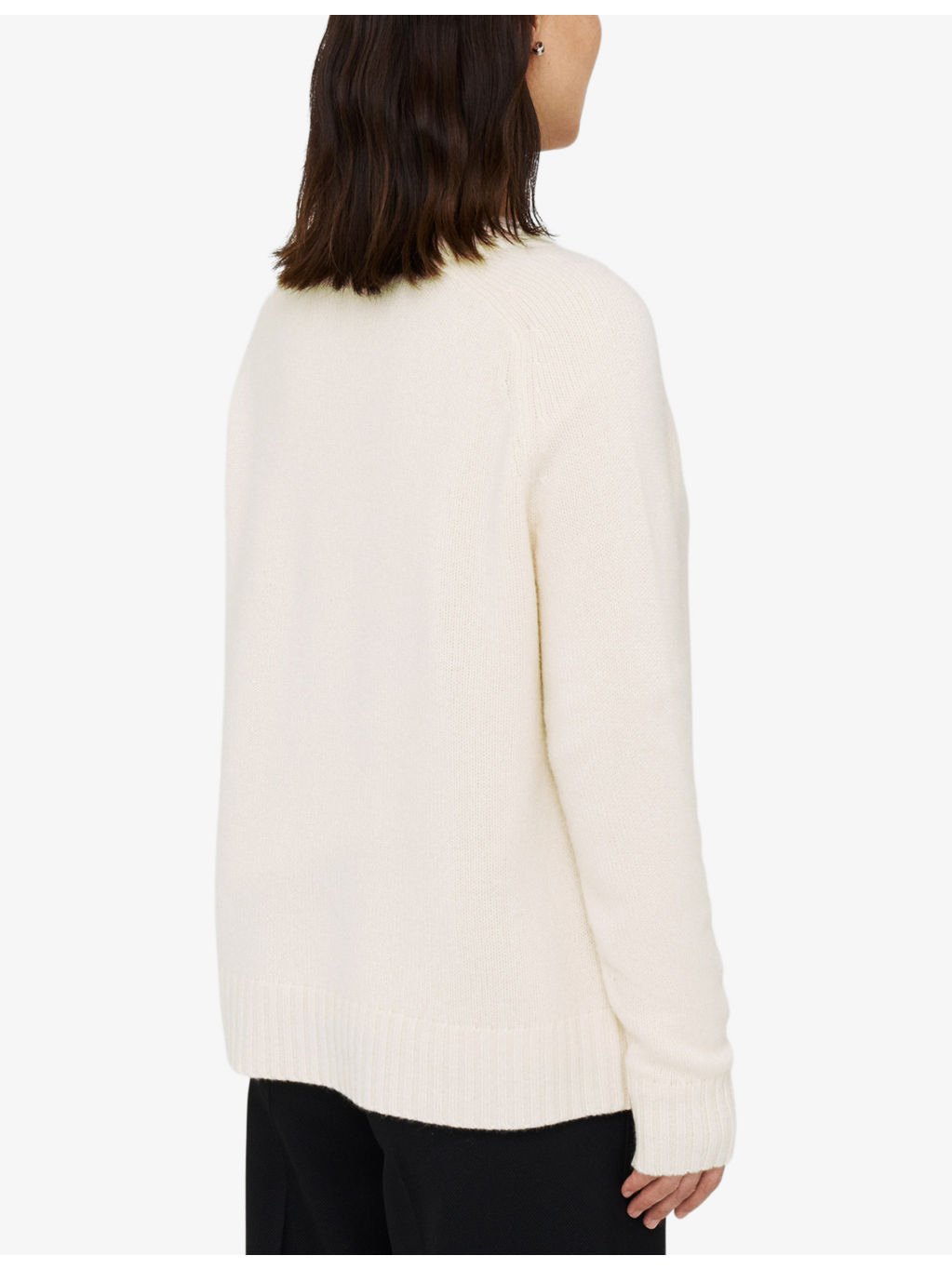 V-neck wide-rib cashmere jumper - 4