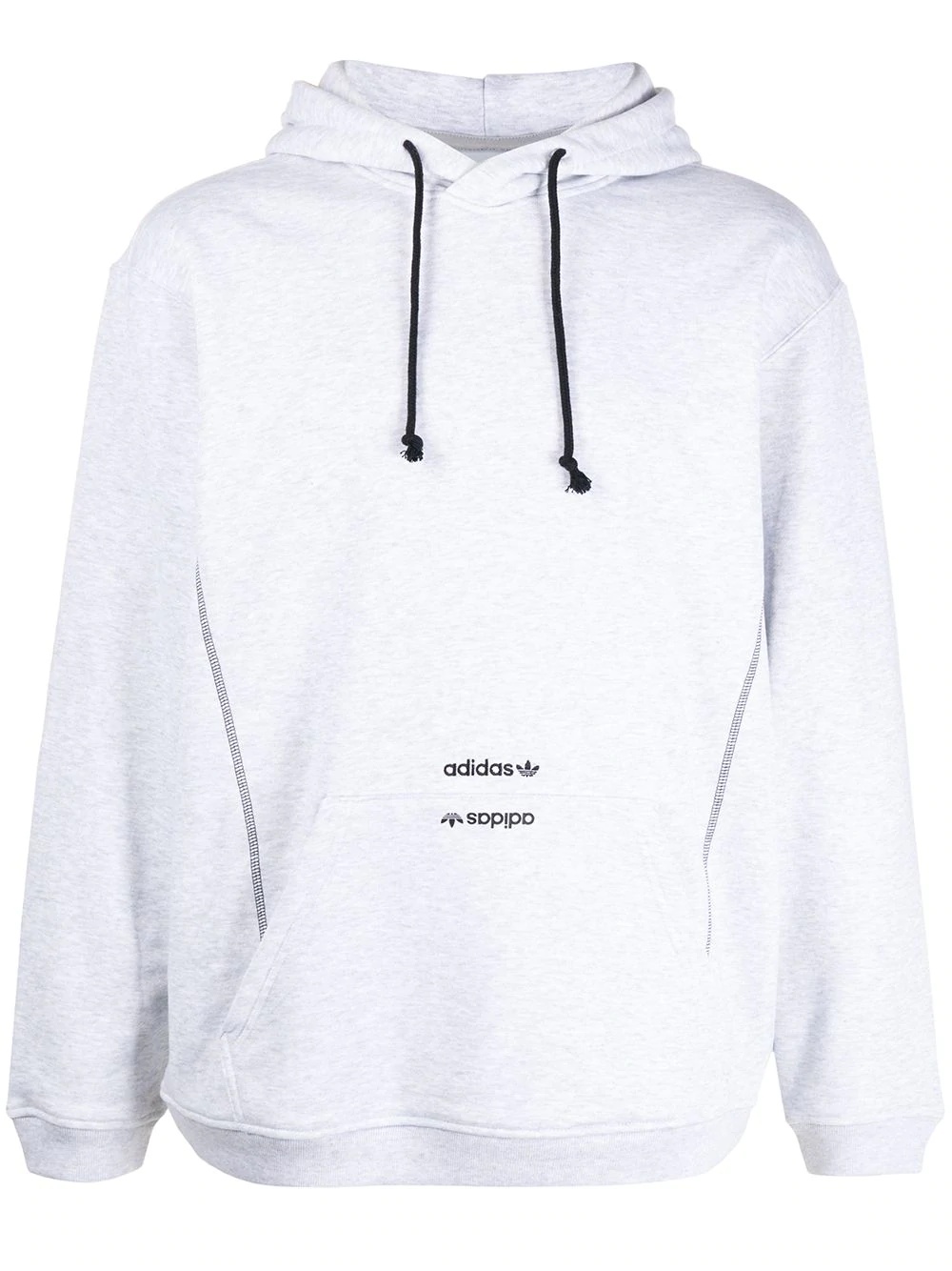 logo drawstring hoodie - 1