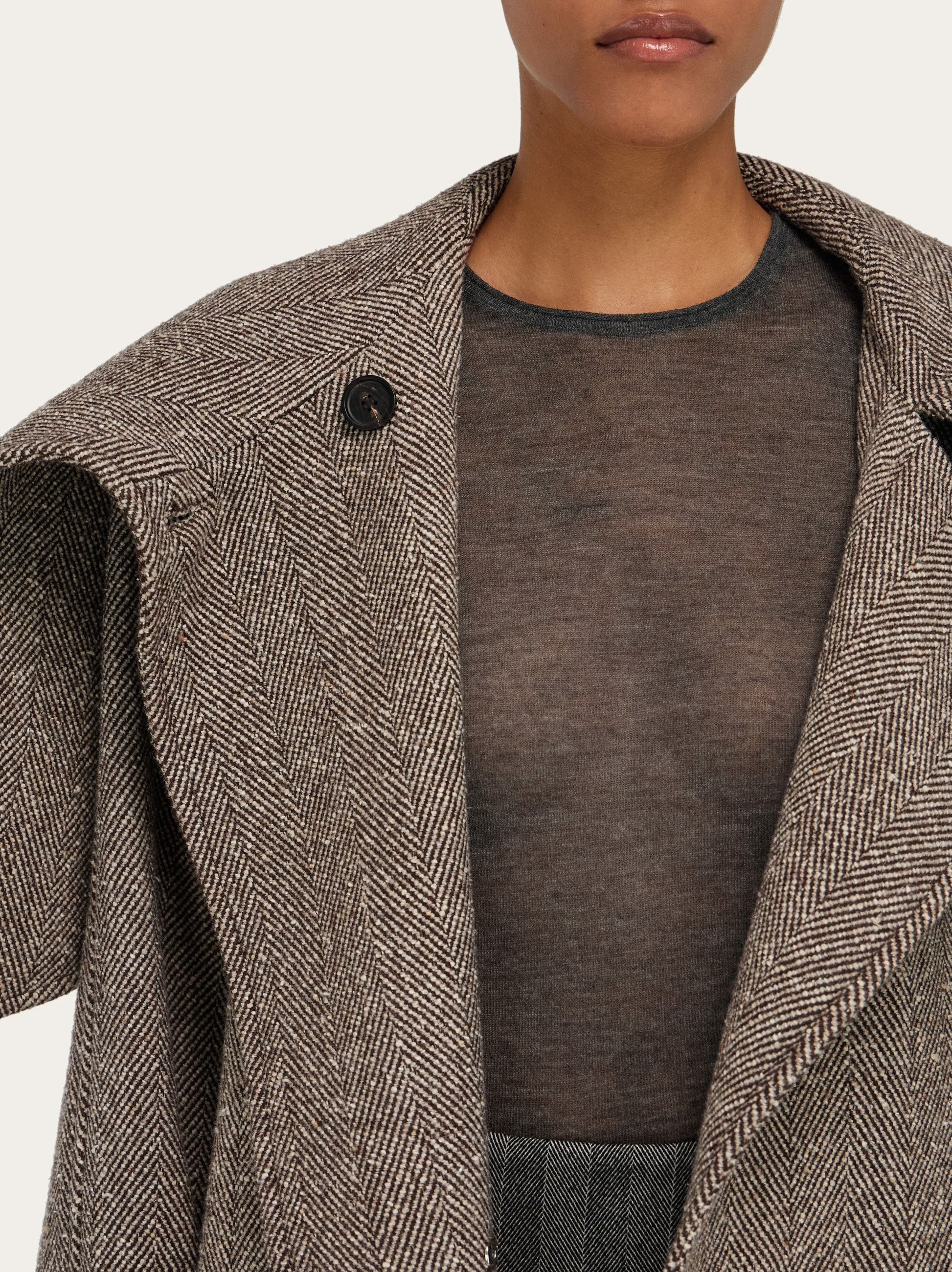 Oversize asymmetrical coat - 5