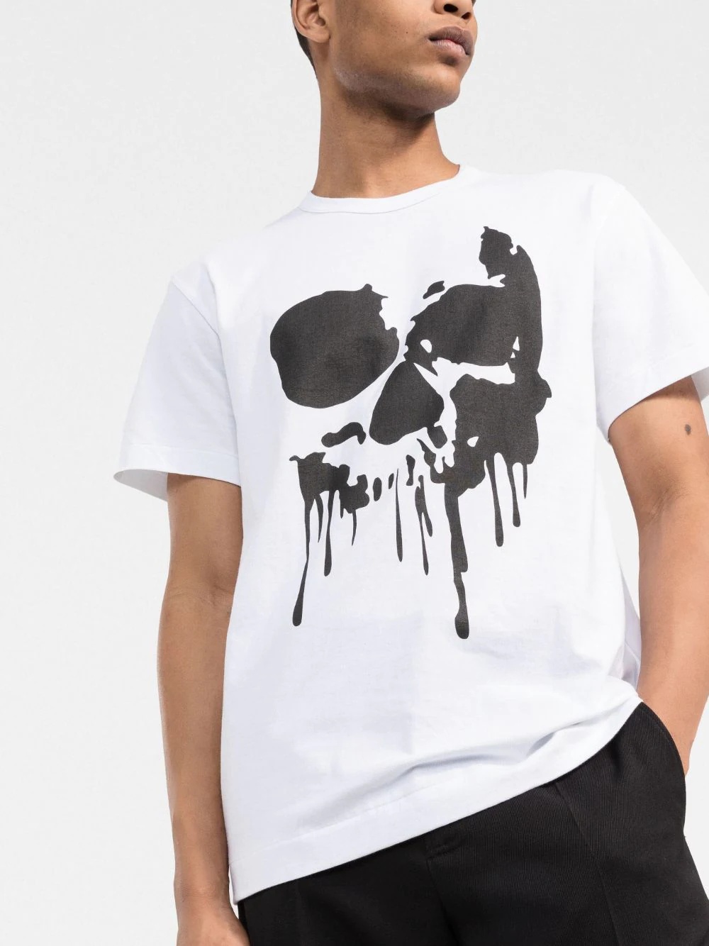 skull-print T-shirt - 3