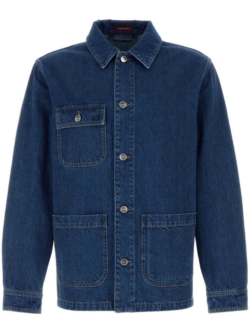 Interlocking G lasered denim jacket - 1
