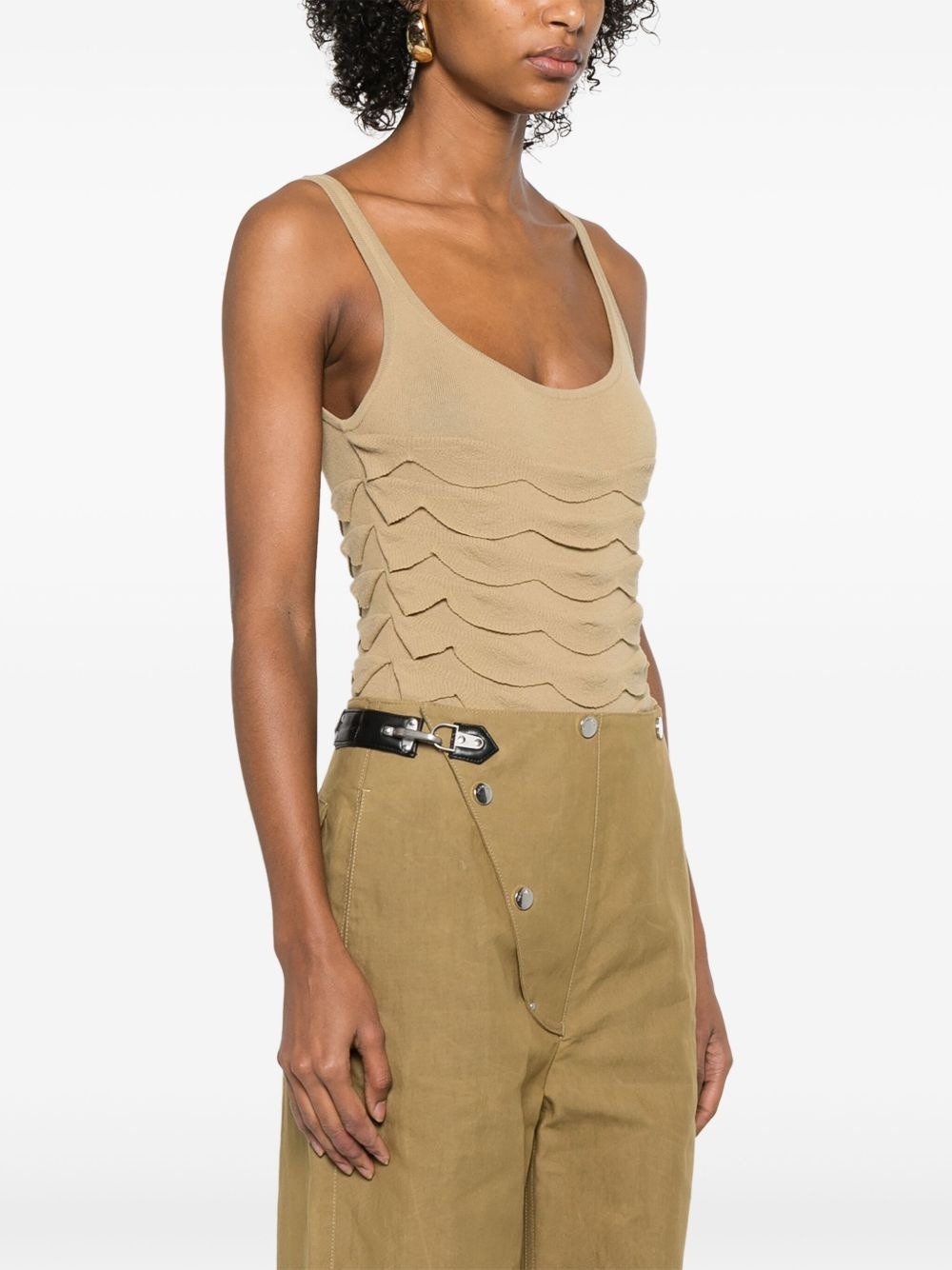 textured knitted bodysuit - 3